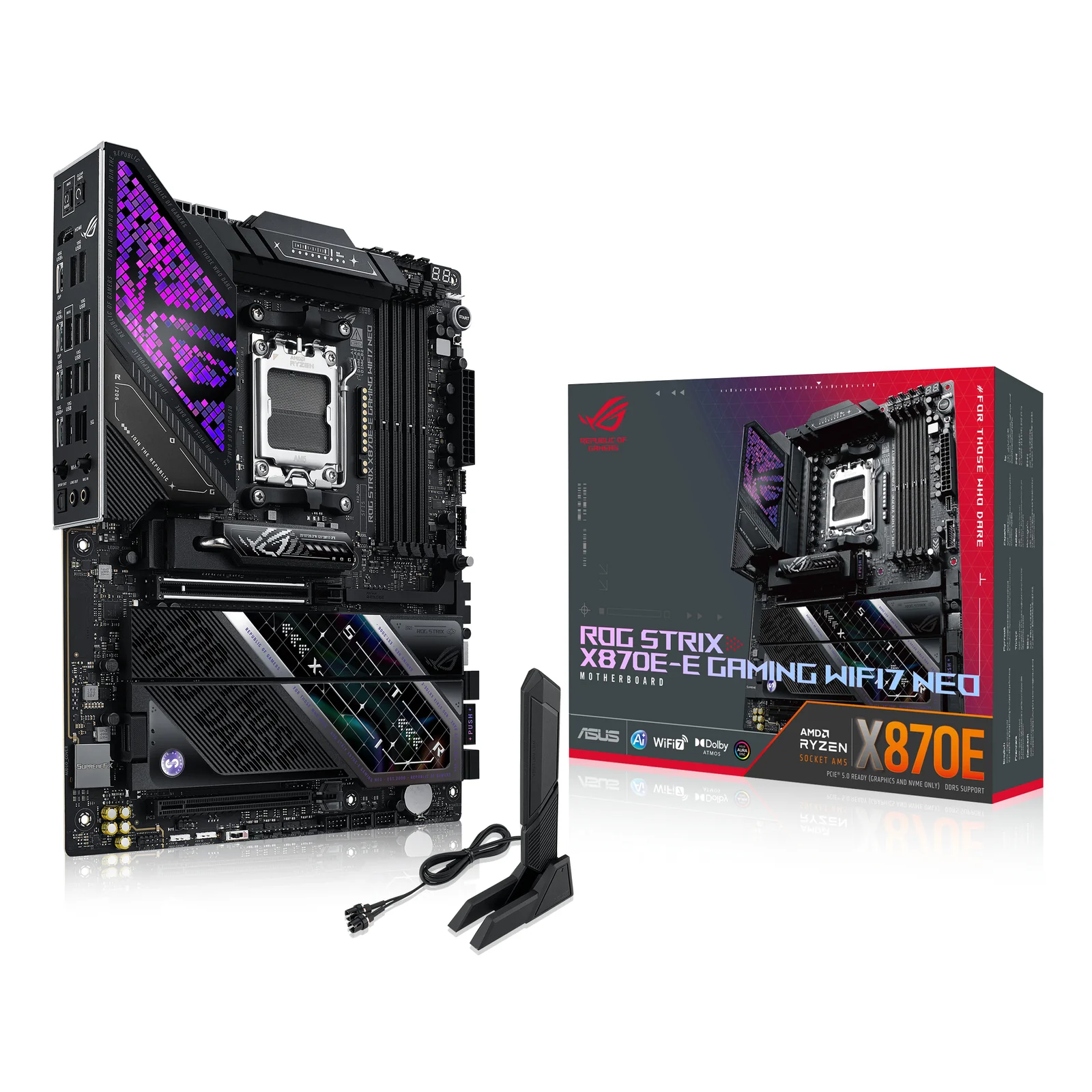 ASUS ROG STRIX X870E-E GAMING WIFI7 NEO AMD X870E Emplacement AM5 ATX