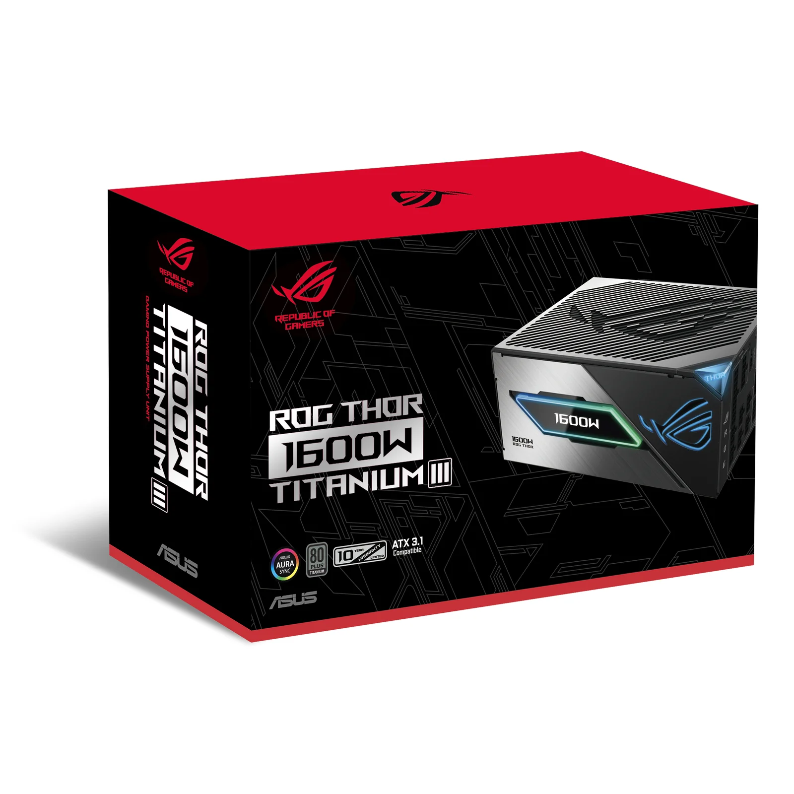 ASUS ROG -THOR-1600T3-GAMING unité d'alimentation d'énergie 1600 W 20+4 pin ATX ATX Gris