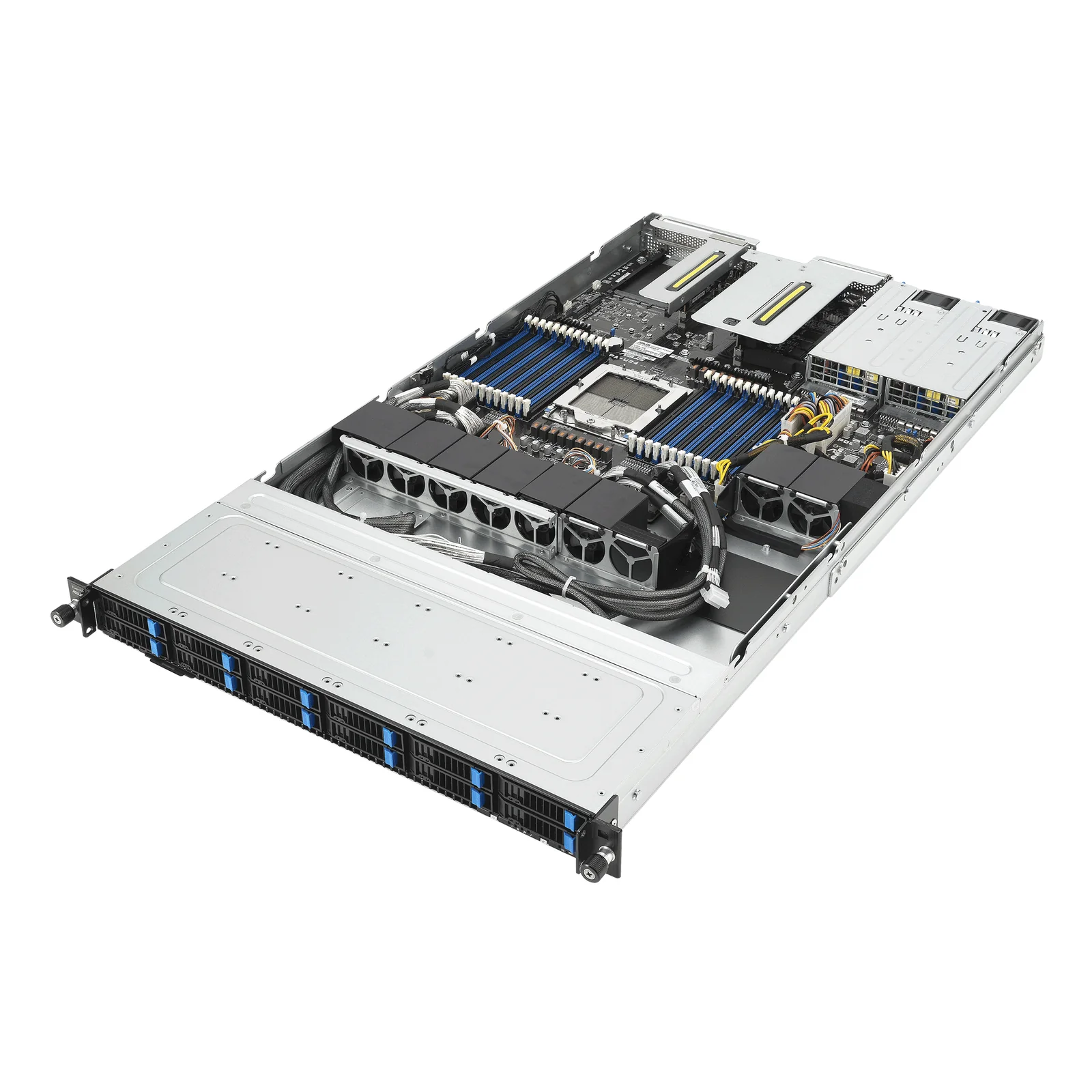 ASUS RS501A-E12-RS12U LGA 6096 Rack (1 U) Noir, Argent