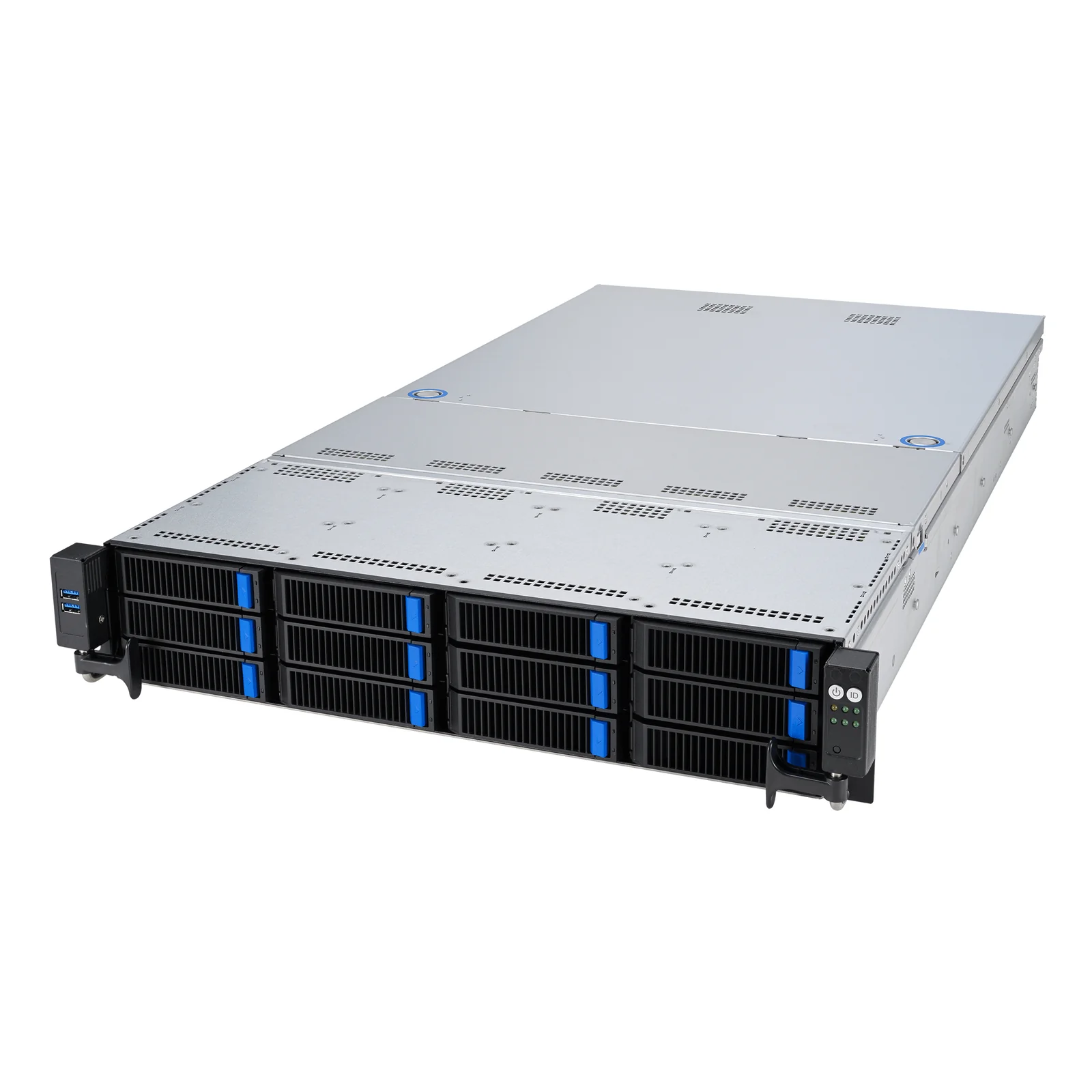 RS521A-E12-RS12U Socket SP5 Rack (2 U) Noir, Argent