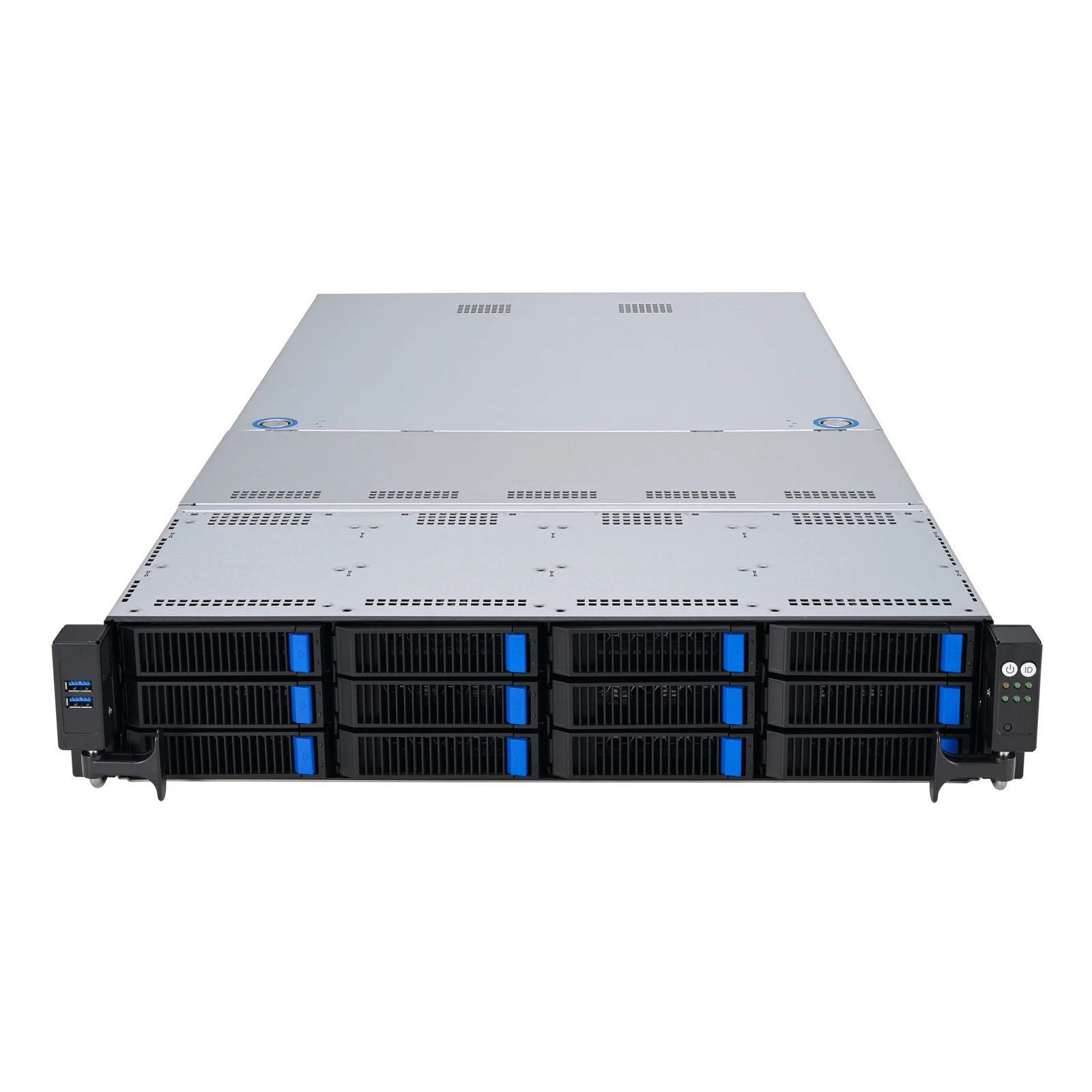 ASUS RS521A-E12-RS12U Socket SP5 Rack (2 U) Noir, Argent