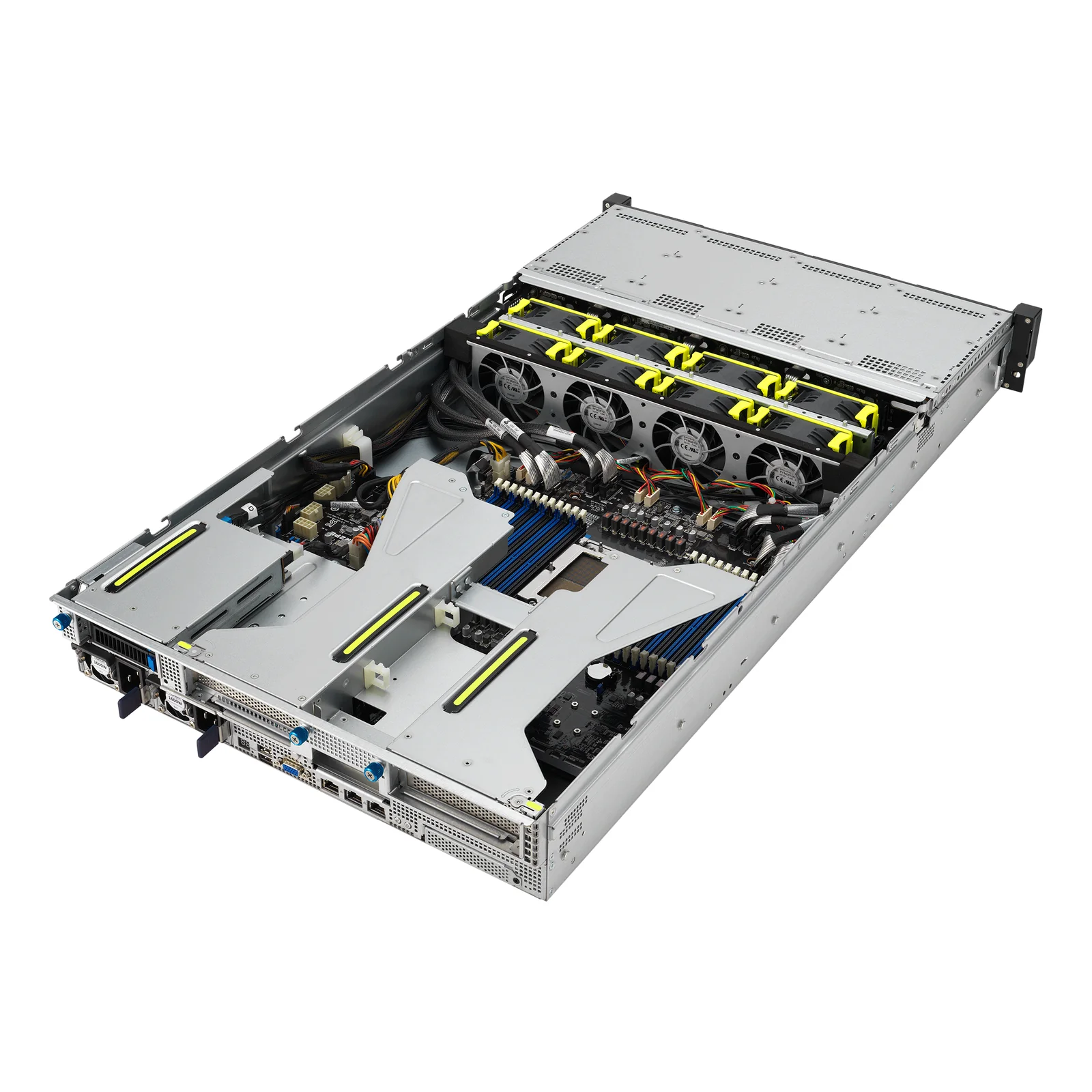 ASUS RS521A-E12-RS12U Socket SP5 Rack (2 U) Noir, Argent