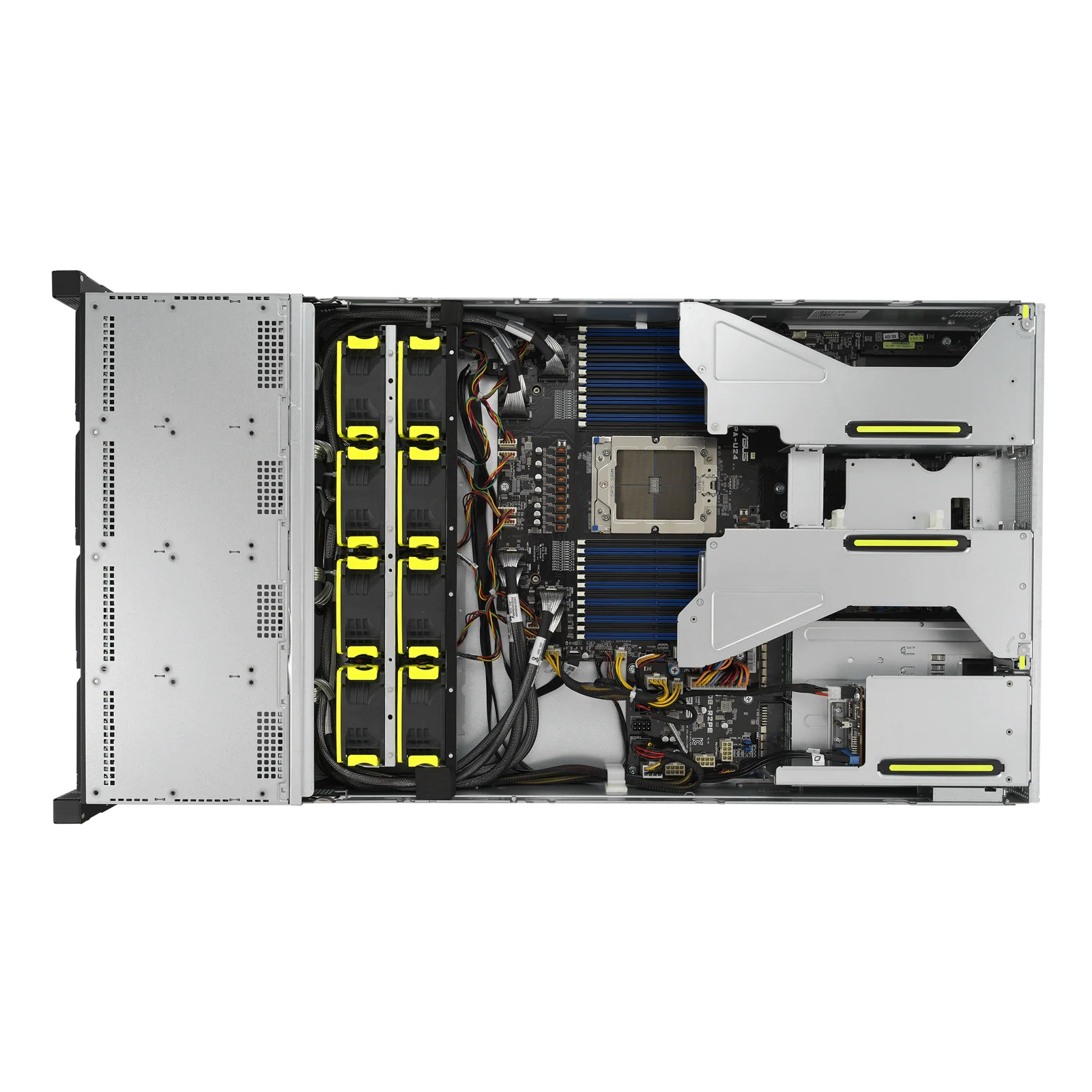 ASUS RS521A-E12-RS12U Socket SP5 Rack (2 U) Noir, Argent