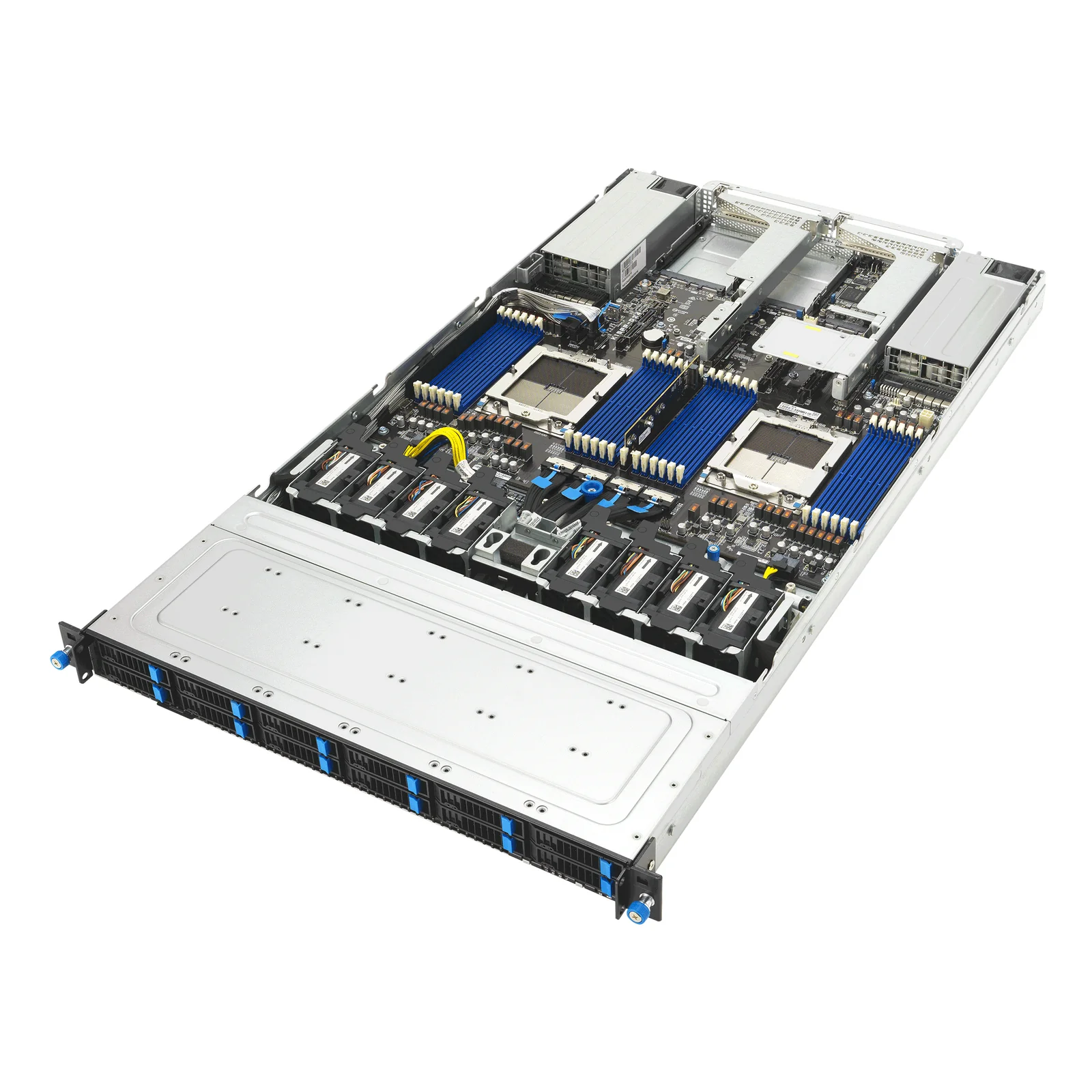ASUS RS700A-E13-RS12U LGA 6096P Rack (1 U) Noir, Argent