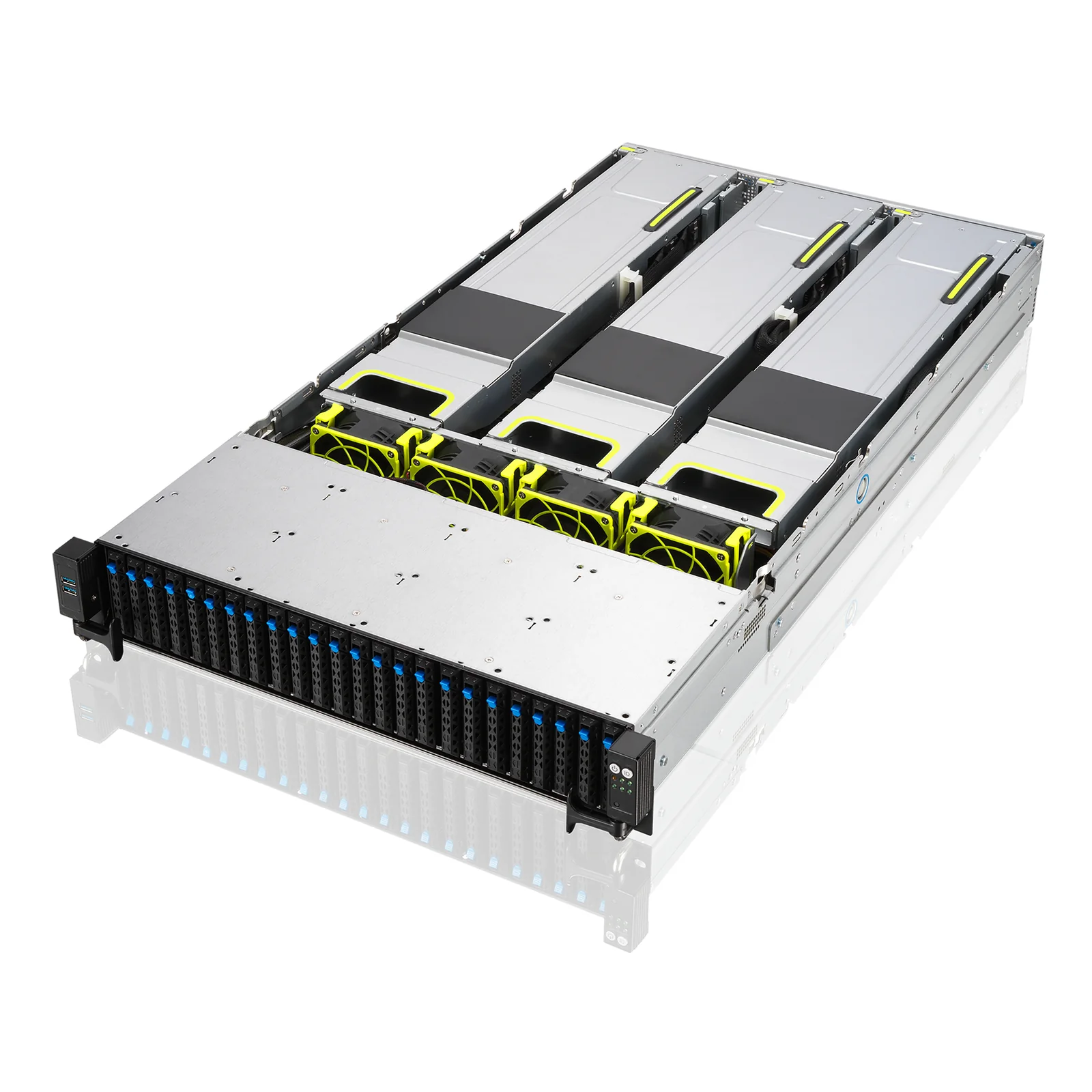 ASUS RS720-E11-RS24U Intel C741 Rack (2 U) Noir, Argent
