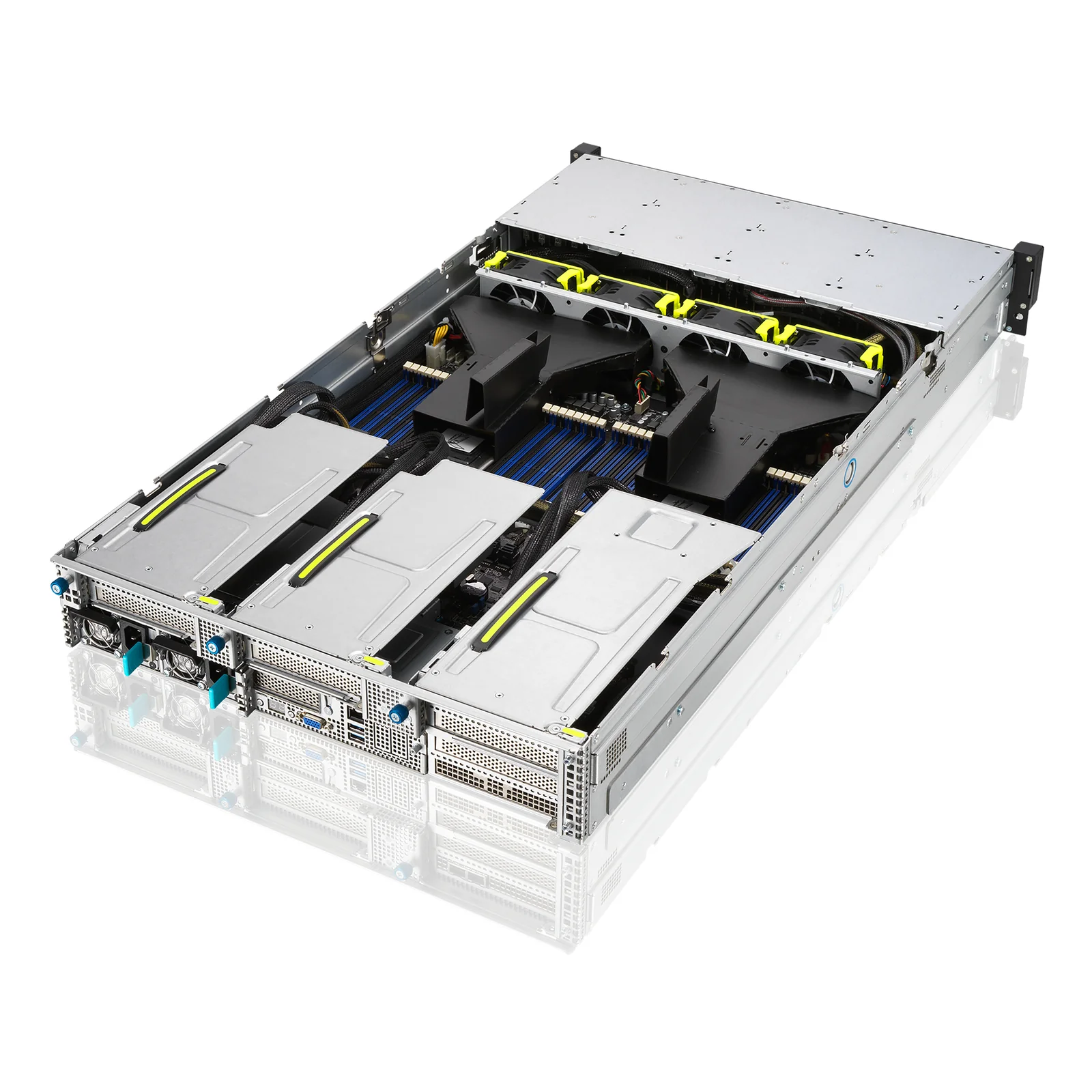 ASUS RS720-E11-RS24U Intel C741 Rack (2 U) Noir, Argent