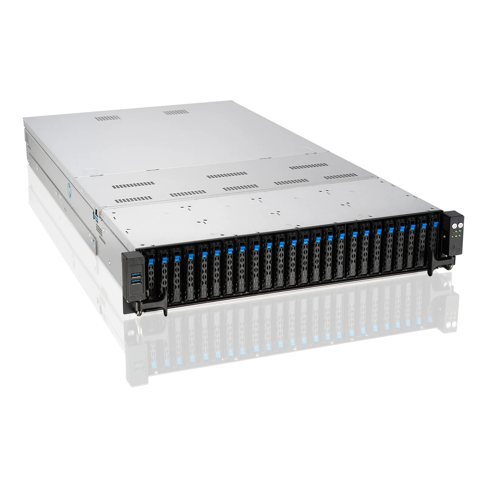 ASUS RS720-E11-RS24U Intel C741 Rack (2 U) Noir, Argent