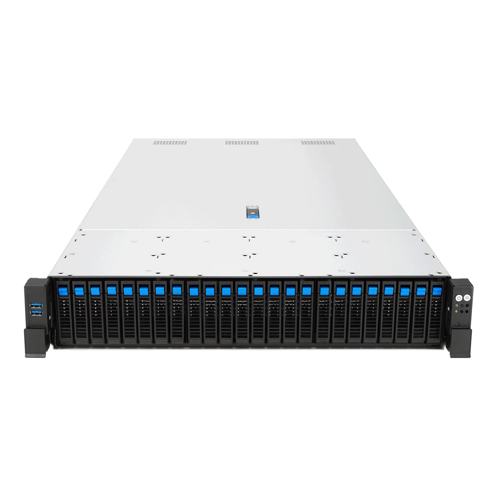 RS720-E12-RS24G Rack (2 U) Noir, Argent