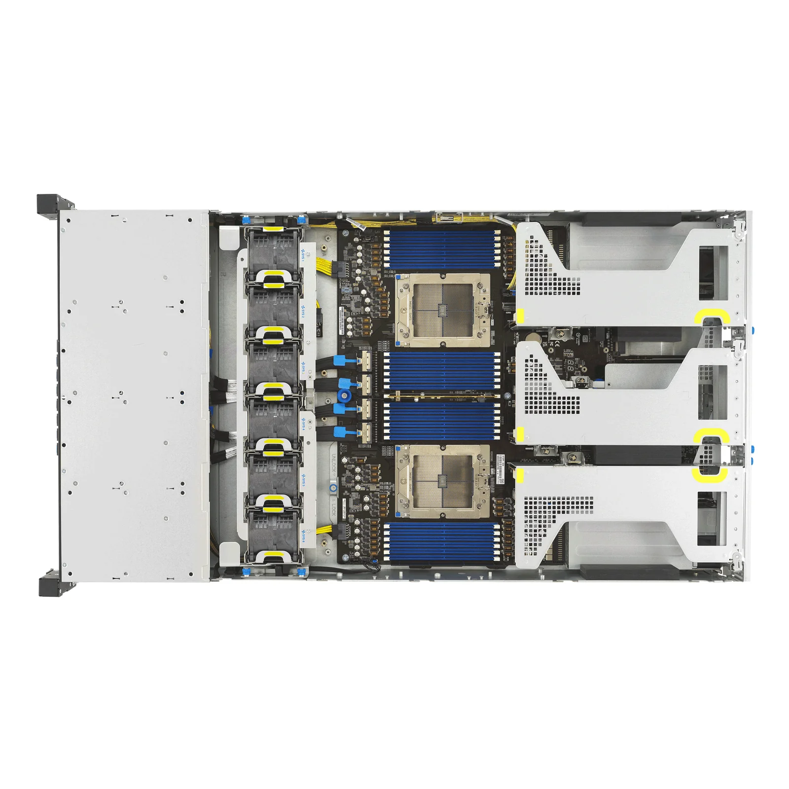ASUS RS720A-E13-RS8U Socket SP5 Rack (2 U) Noir, Argent