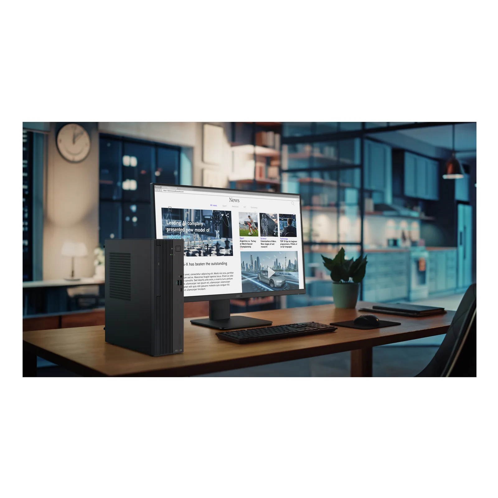ASUS ExpertCenter P500 SFF P500SV-05210H009X Intel Core 5 210H 16 Go DDR5-SDRAM 512 Go SSD Windows 11 Pro PC Gris