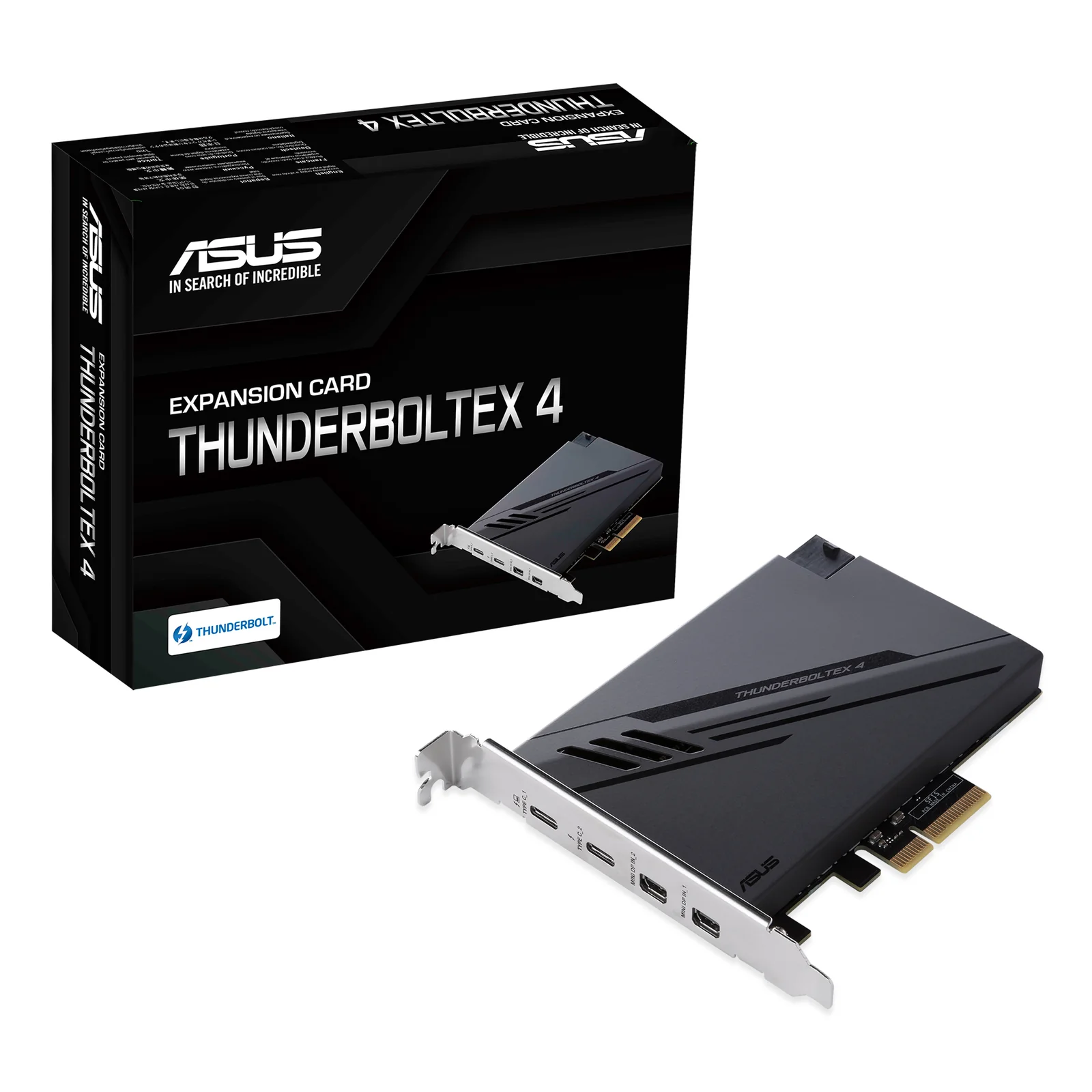 ASUS ThunderboltEX 4 carte et adaptateur d'interfaces Interne Mini DisplayPort, PCIe, Thunderbolt, USB 2.0, USB 3.2 Gen 2 (3.1 Gen 2)