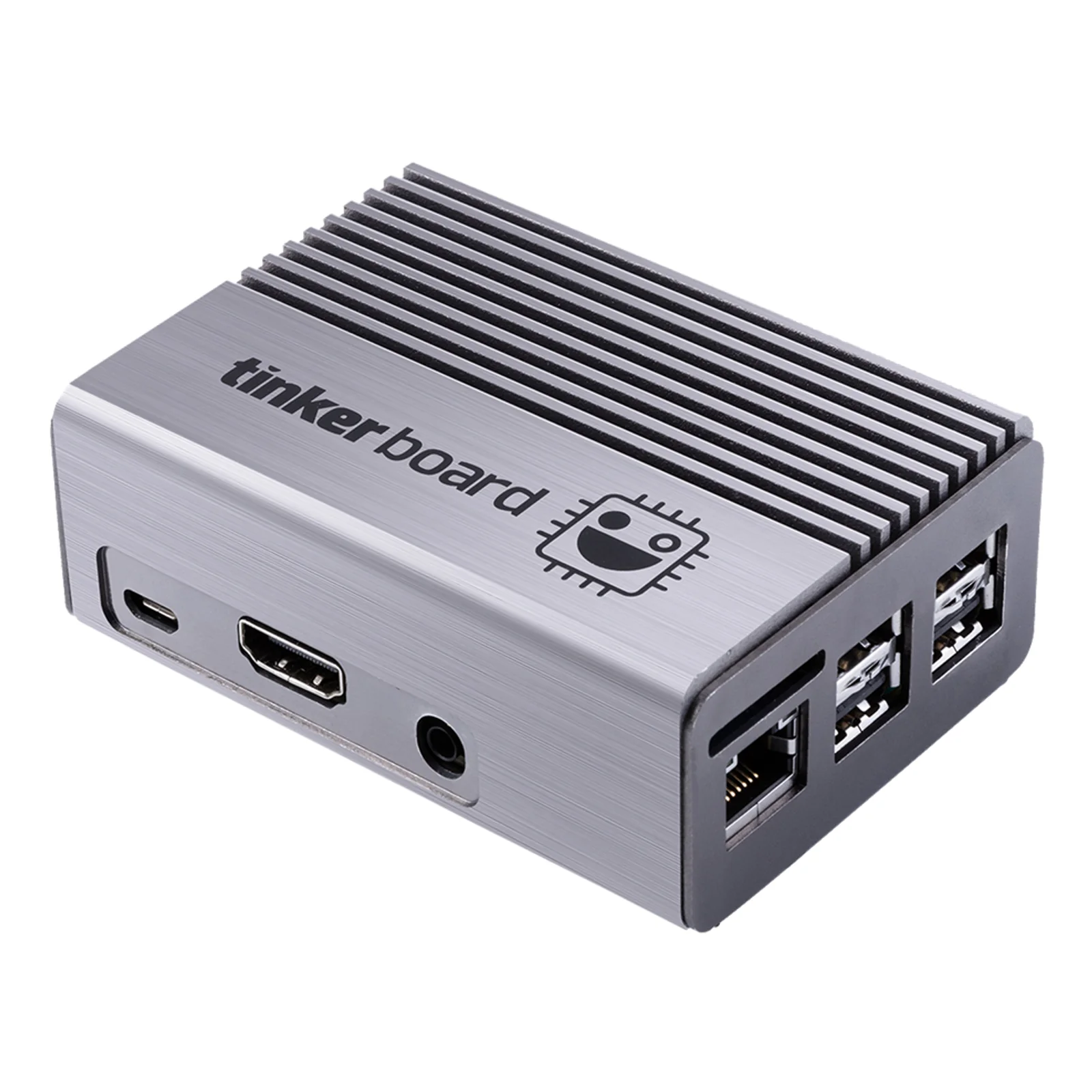 Tinker Fanless Aluminum Case Étui Argent