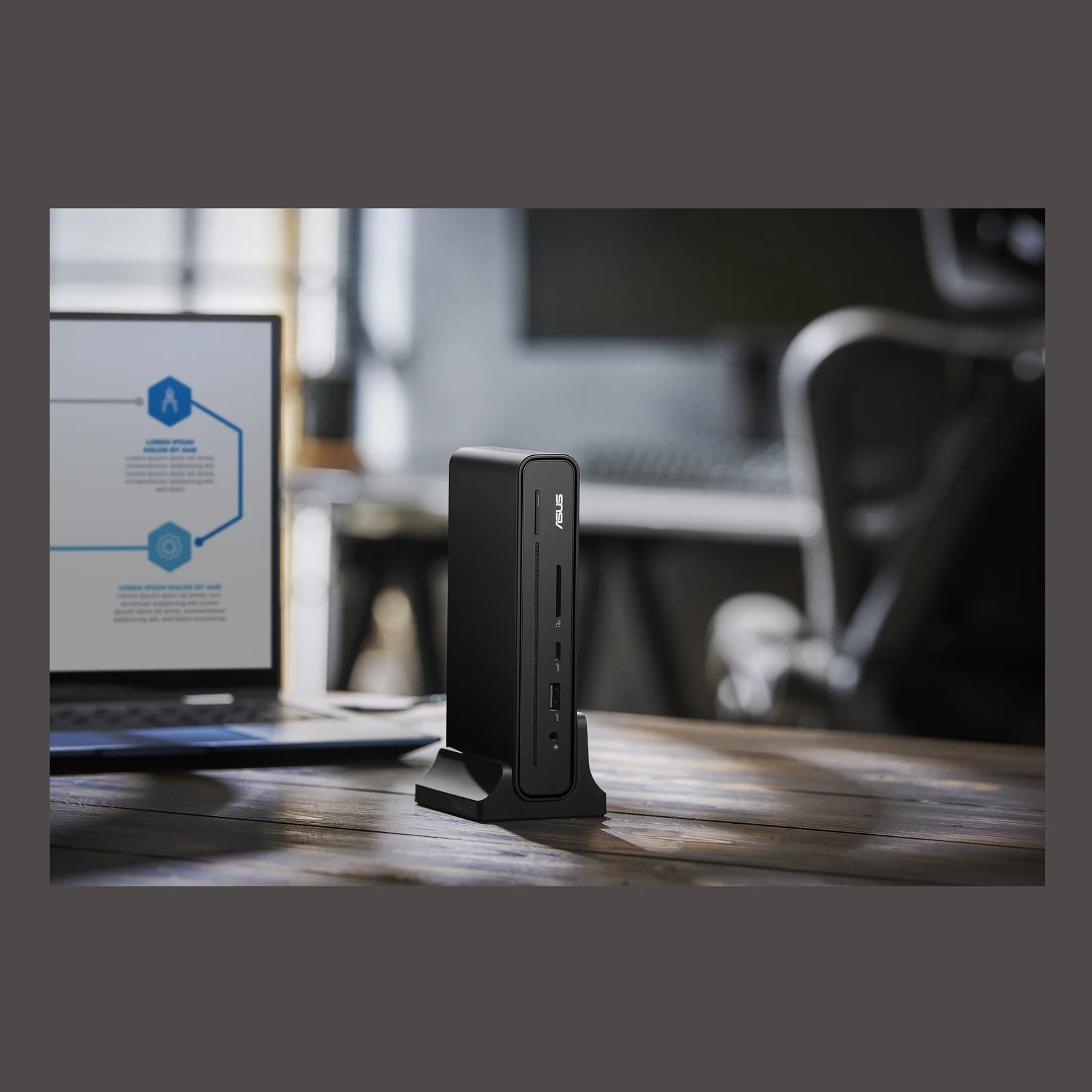 ASUS Triple Display USB-C Dock DC300 Station d'accueil USB 3.2 Gen 2 (3.1 Gen 2) Type-C Noir