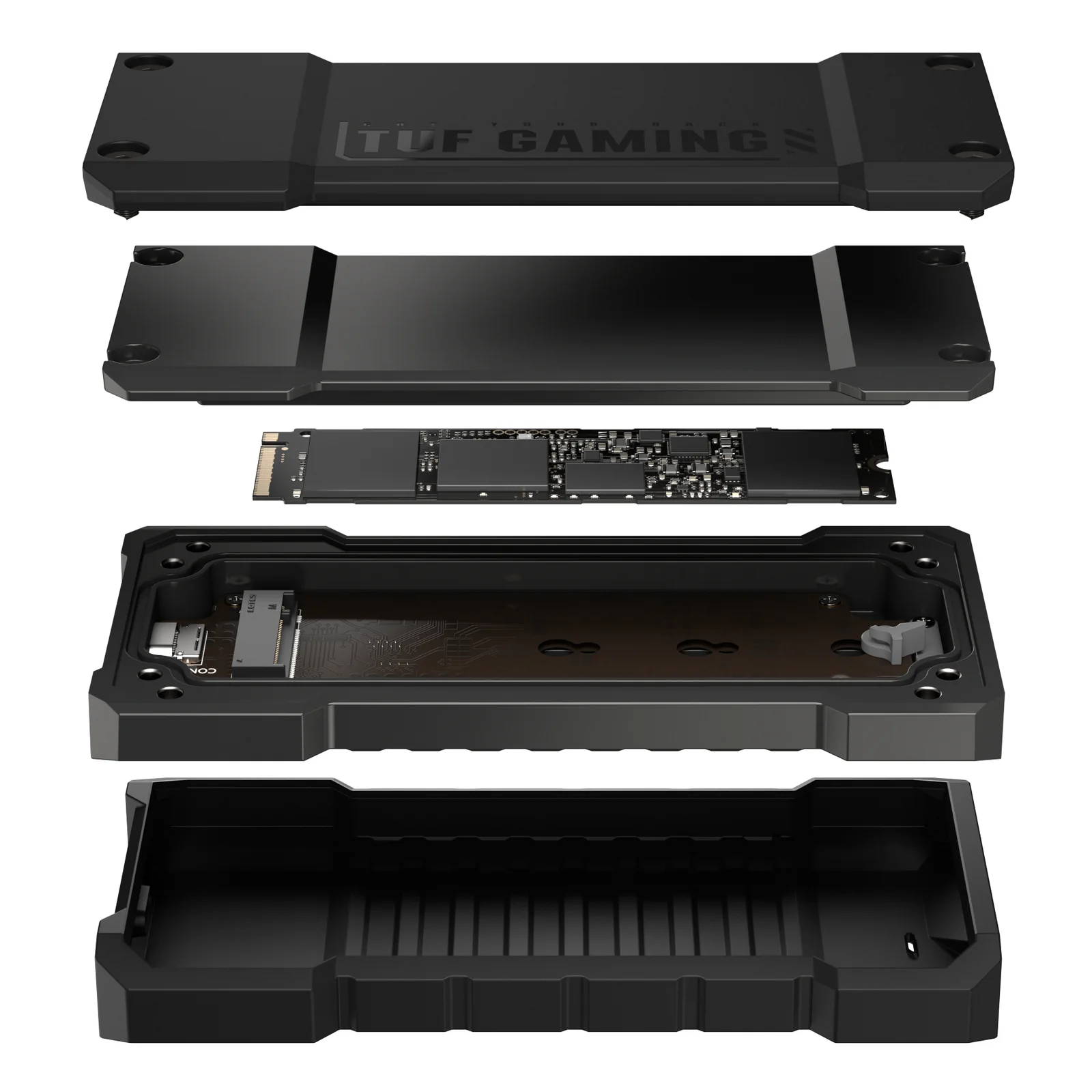 ASUS TUF Gaming A2 Enceinte ssd Noir M.2