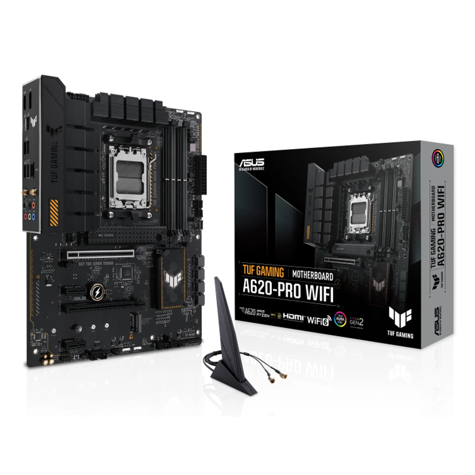 TUF GAMING A620-PRO WIFI AMD A620 Emplacement AM5 ATX