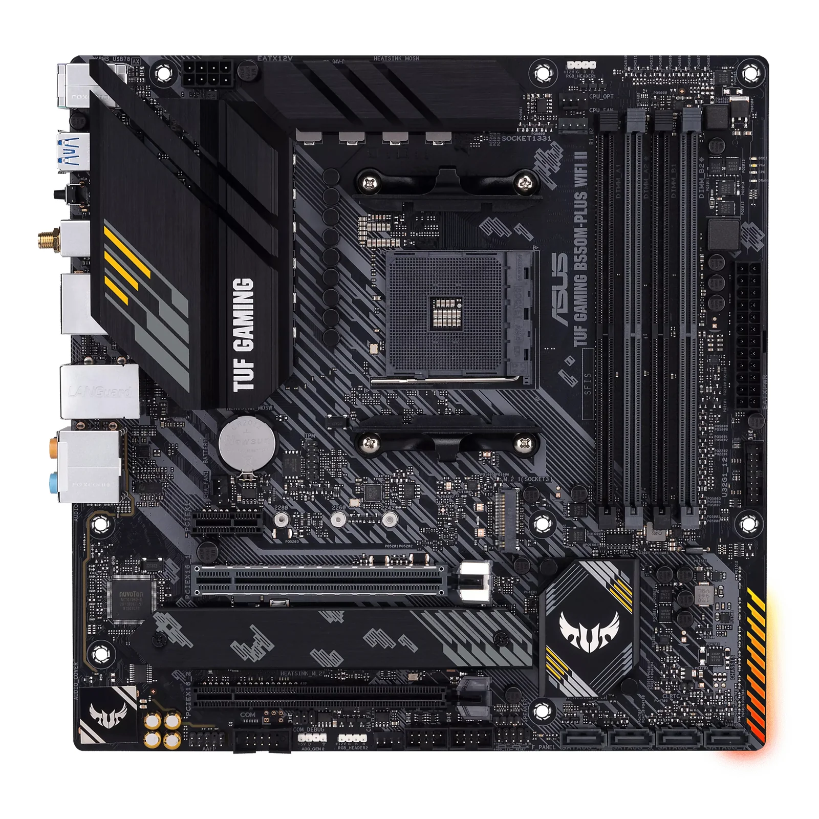 ASUS TUF GAMING B550M-PLUS WIFI II AMD B550 Emplacement AM4 micro ATX