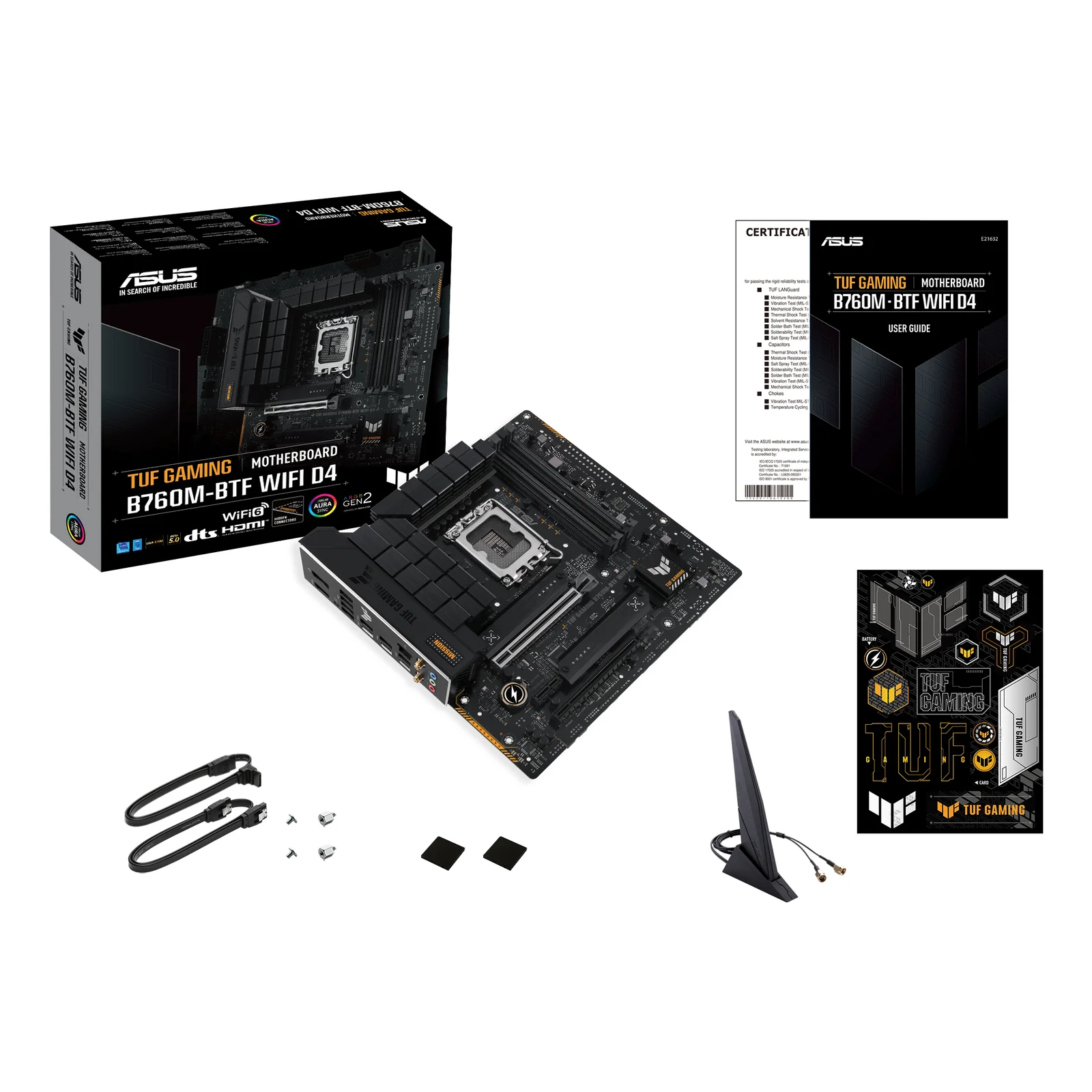 ASUS TUF GAMING B760M-BTF WIFI D4 Intel B760 LGA 1700 micro ATX