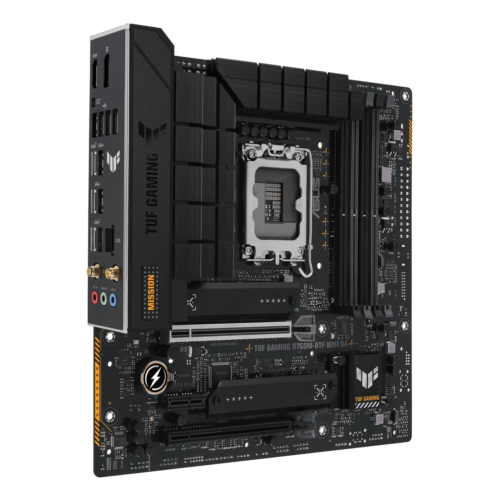 ASUS TUF GAMING B760M-BTF WIFI D4 Intel B760 LGA 1700 micro ATX