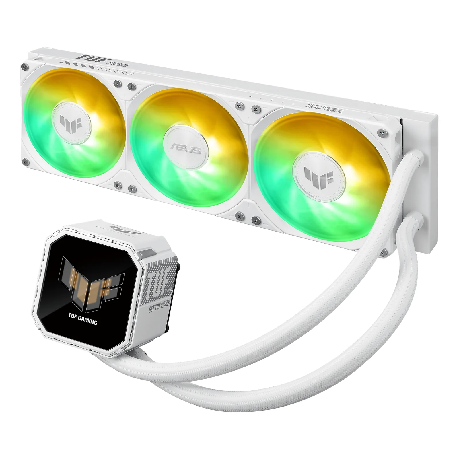 ASUS TUF Gaming LC III 360 ARGB LCD White Edition Processeur Refroidisseur de liquide tout-en-un 12 cm Blanc 1 pièce(s)