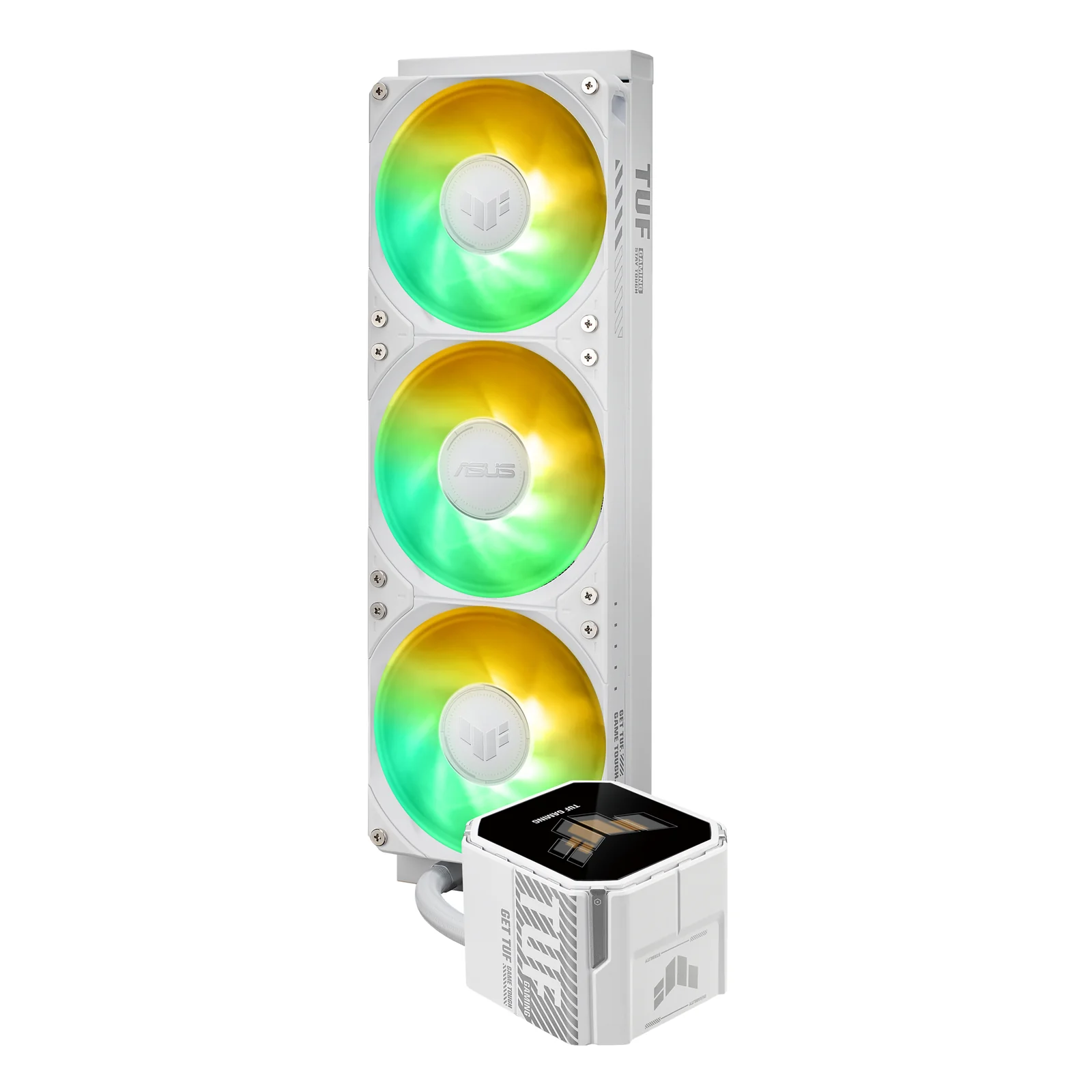 ASUS TUF Gaming LC III 360 ARGB LCD White Edition Processeur Refroidisseur de liquide tout-en-un 12 cm Blanc 1 pièce(s)