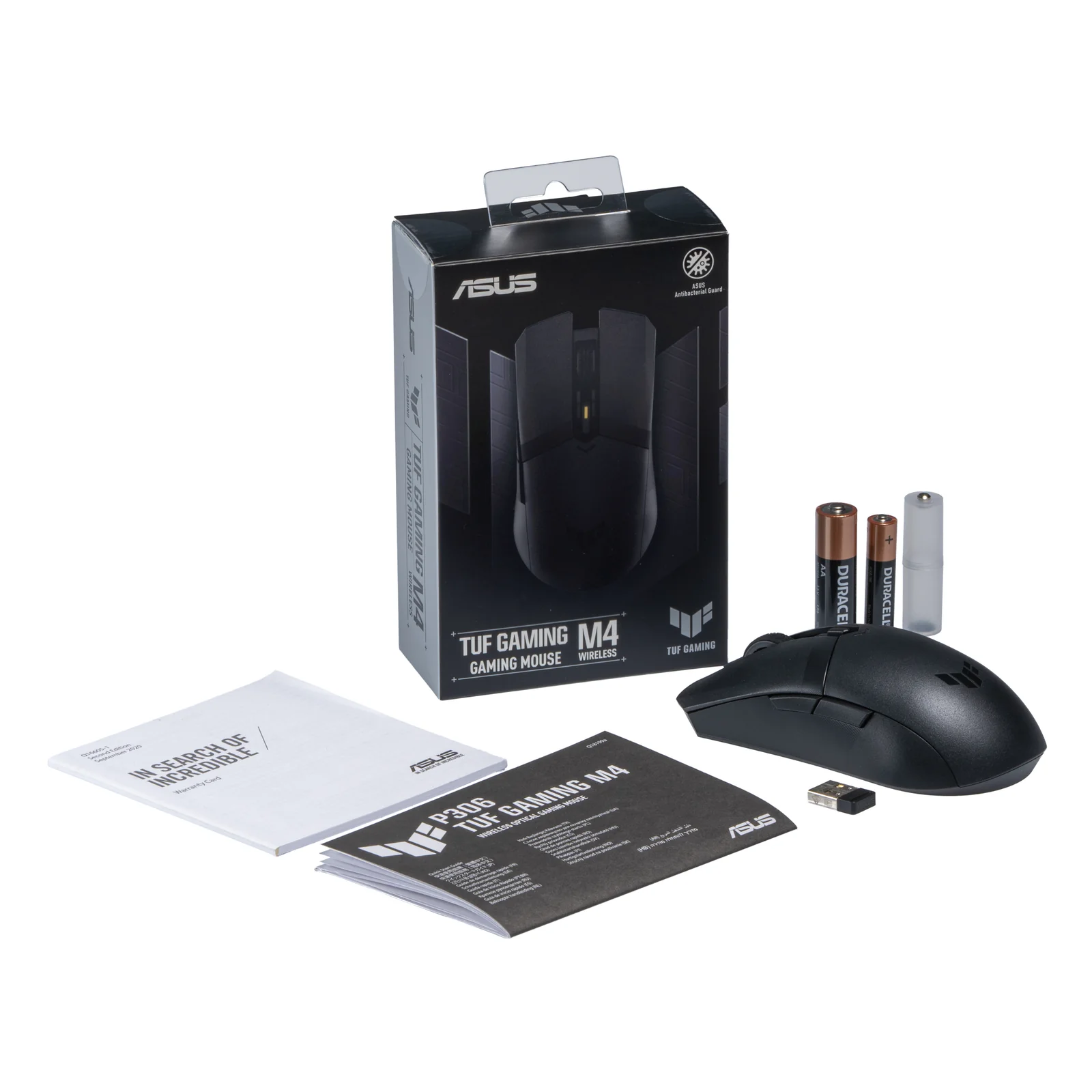 ASUS TUF Gaming M4 Wireless souris Droitier RF sans fil + Bluetooth Optique 12000 DPI