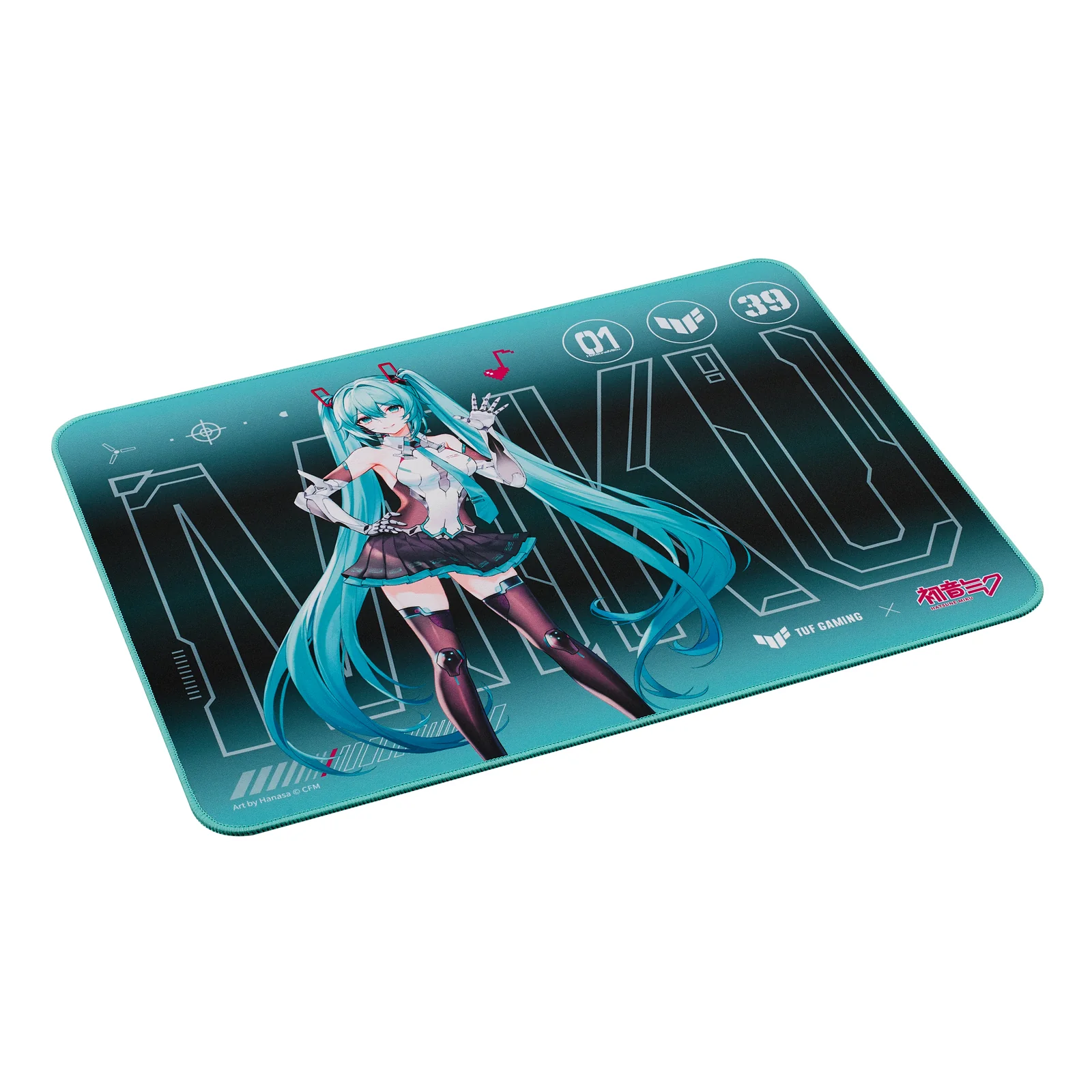 ASUS TUF Gaming P1 Hatsune Miku Edition Tapis de souris de jeu Turquoise