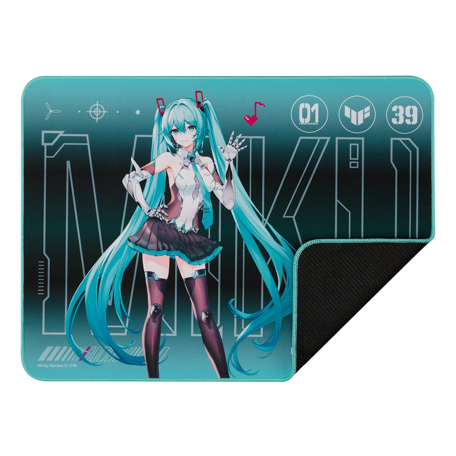 ASUS TUF Gaming P1 Hatsune Miku Edition Tapis de souris de jeu Turquoise