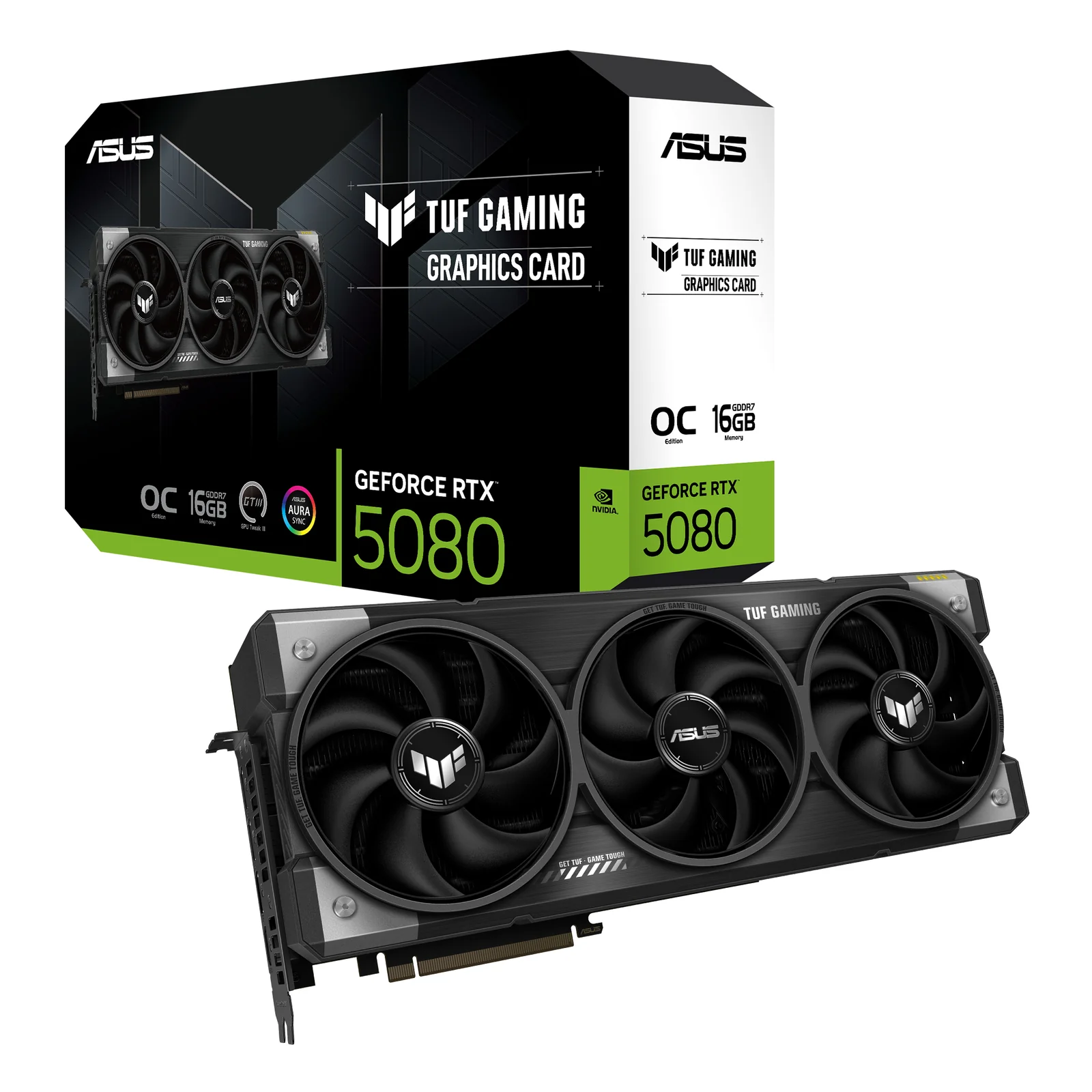 ASUS TUF Gaming TUF-RTX5080-O16G-GAMING NVIDIA GeForce RTX 5080 16 Go GDDR7