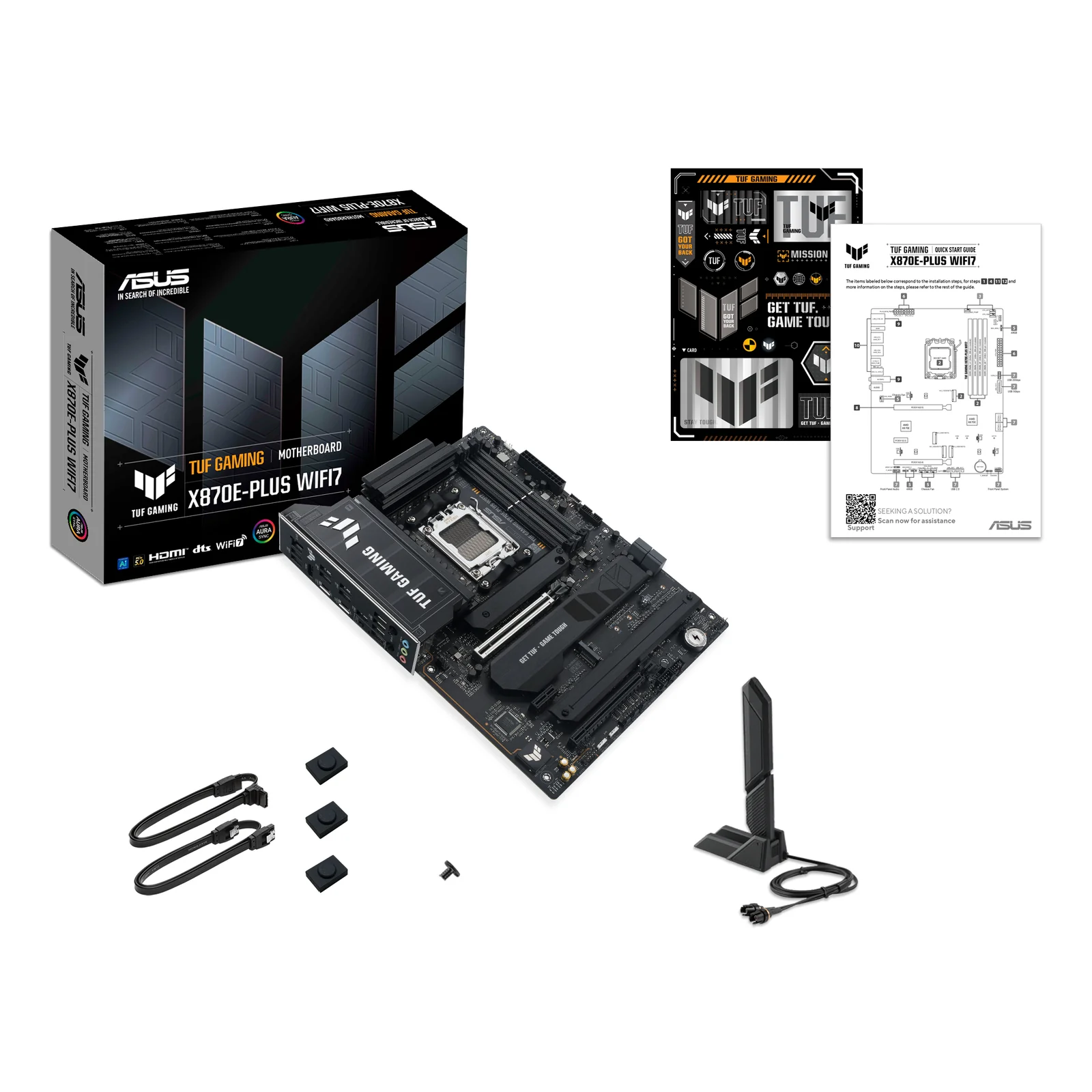 ASUS TUF GAMING X870E-PLUS WIFI7 AMD X870E Emplacement AM5 ATX