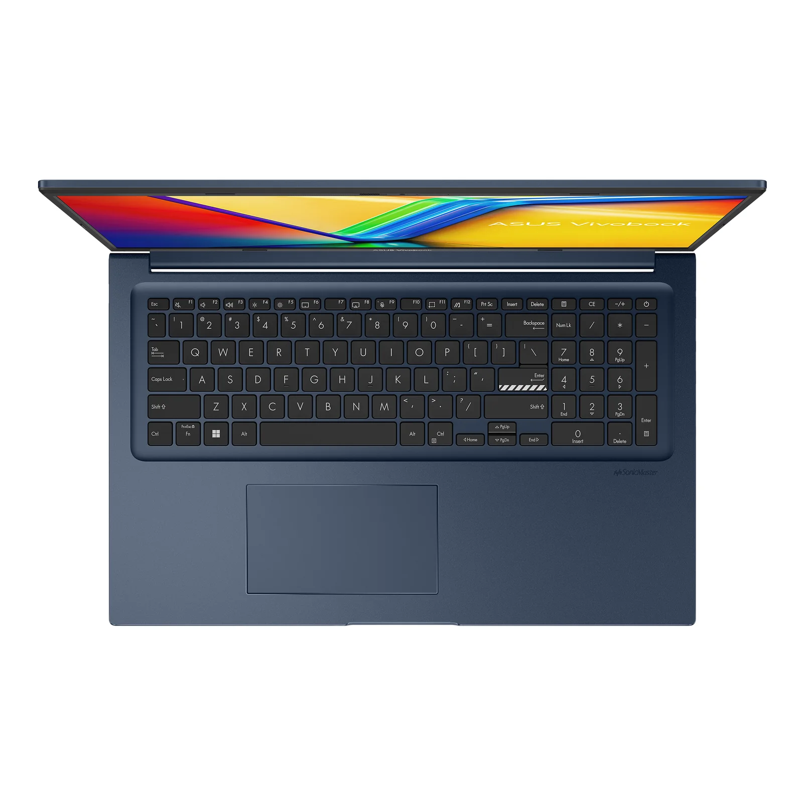ASUS Vivobook 17 X1704VA-PRO-DICAU1063X Intel Core 7 150U Ordinateur portable 43,9 cm (17.3") Full HD 24 Go DDR5-SDRAM 1 To SSD Wi-Fi 6 (802.11ax) Windows 11 Pro Bleu