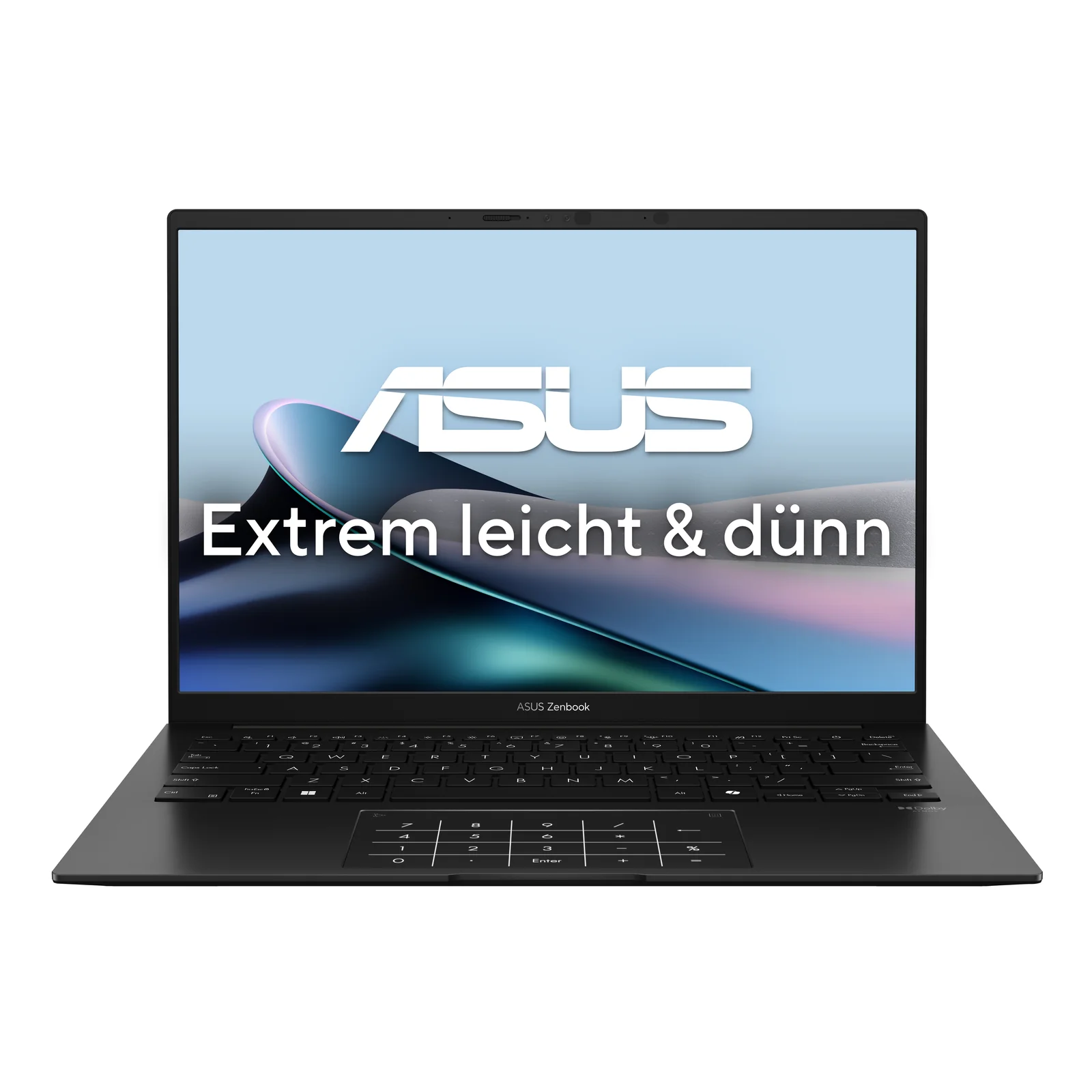 Zenbook 14 OLED UM3406KA-QD041W Copilot+ PC AMD Ryzen AI 5 340 Ordinateur portable 35,6 cm (14") WUXGA 16 Go LPDDR5x-SDRAM 512 Go SSD Wi-Fi 6E (802.11ax) Windows 11 Home Allemand Noir