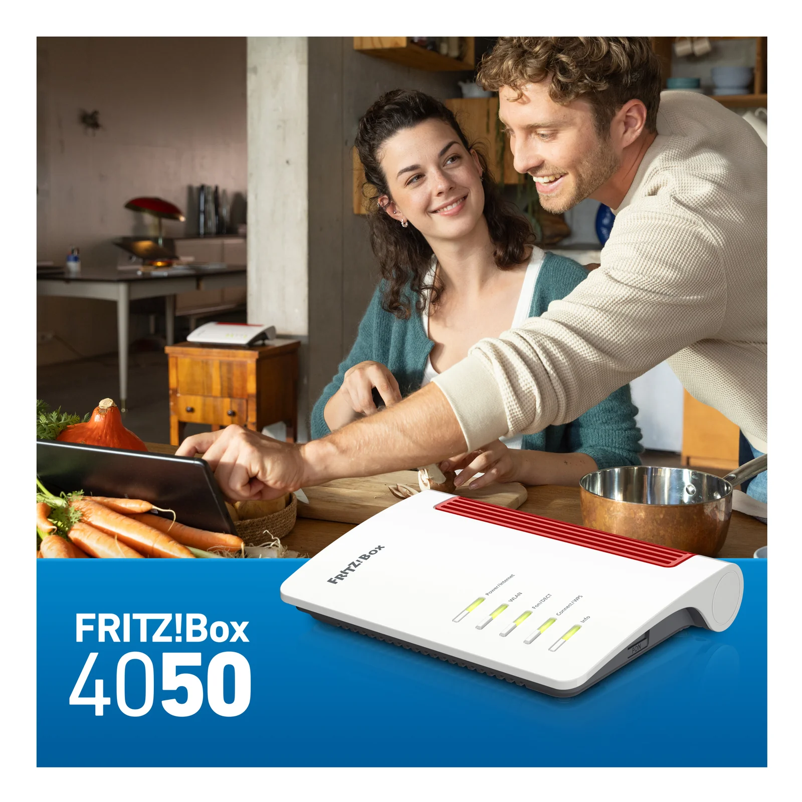 Box 4050 routeur sans fil Gigabit Ethernet Bi-bande (2,4 GHz / 5 GHz) Noir, Blanc