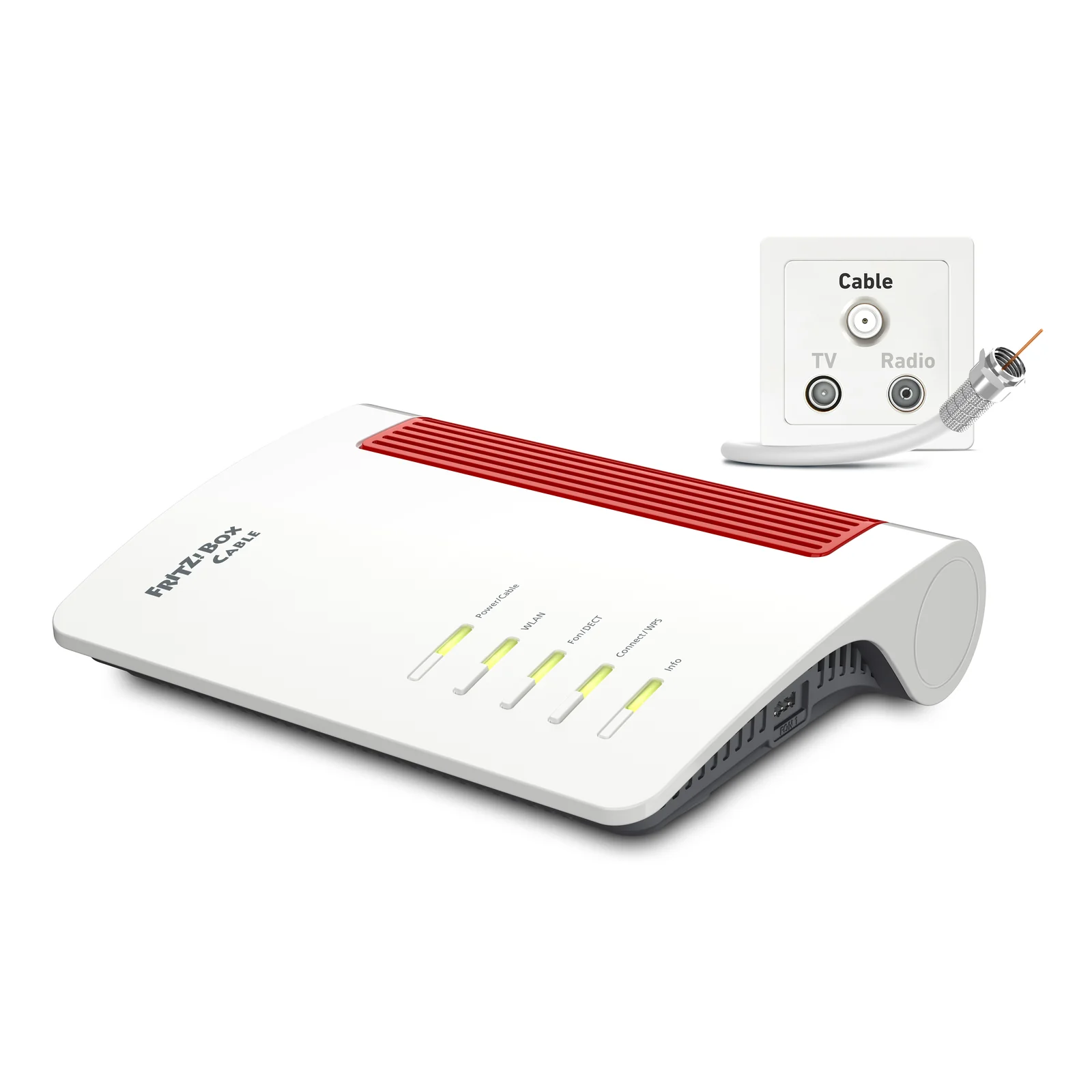 Box FRITZ! 6670 routeur sans fil Bi-bande (2,4 GHz / 5 GHz) Blanc