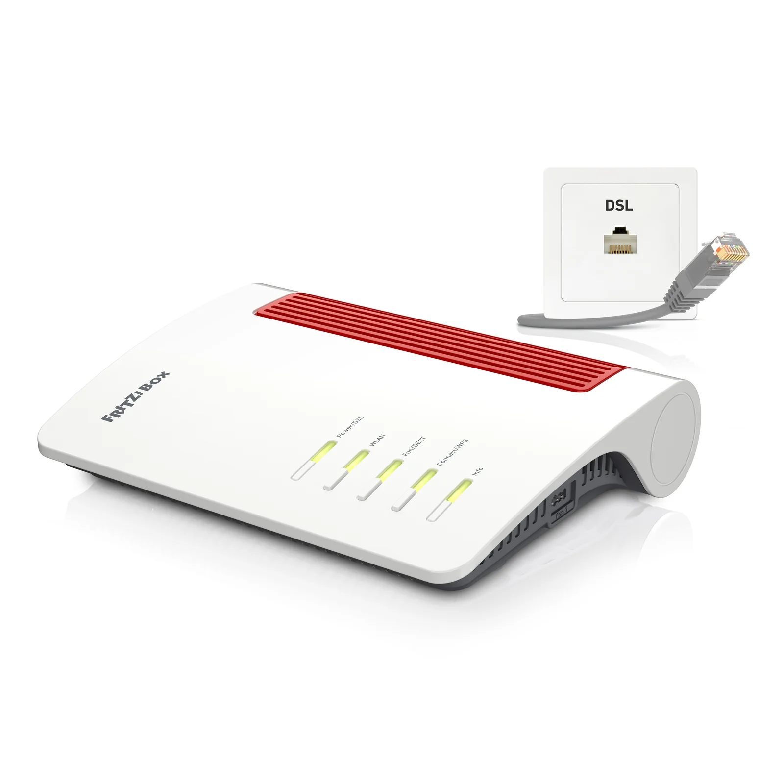 Box FRITZ! 7690 routeur sans fil 2.5 Gigabit Ethernet Bi-bande (2,4 GHz / 5 GHz) Blanc