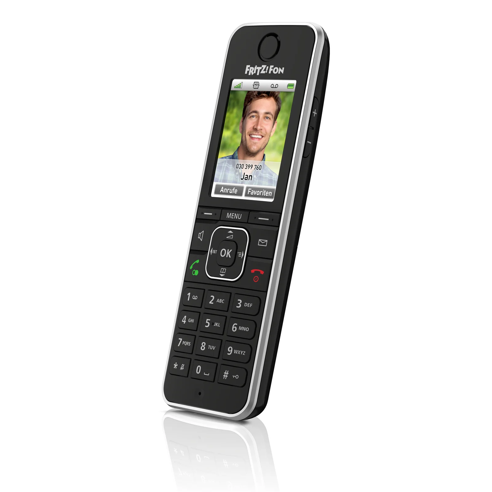 Fon FRITZ! C6 Téléphone DECT Identification de l'appelant Noir