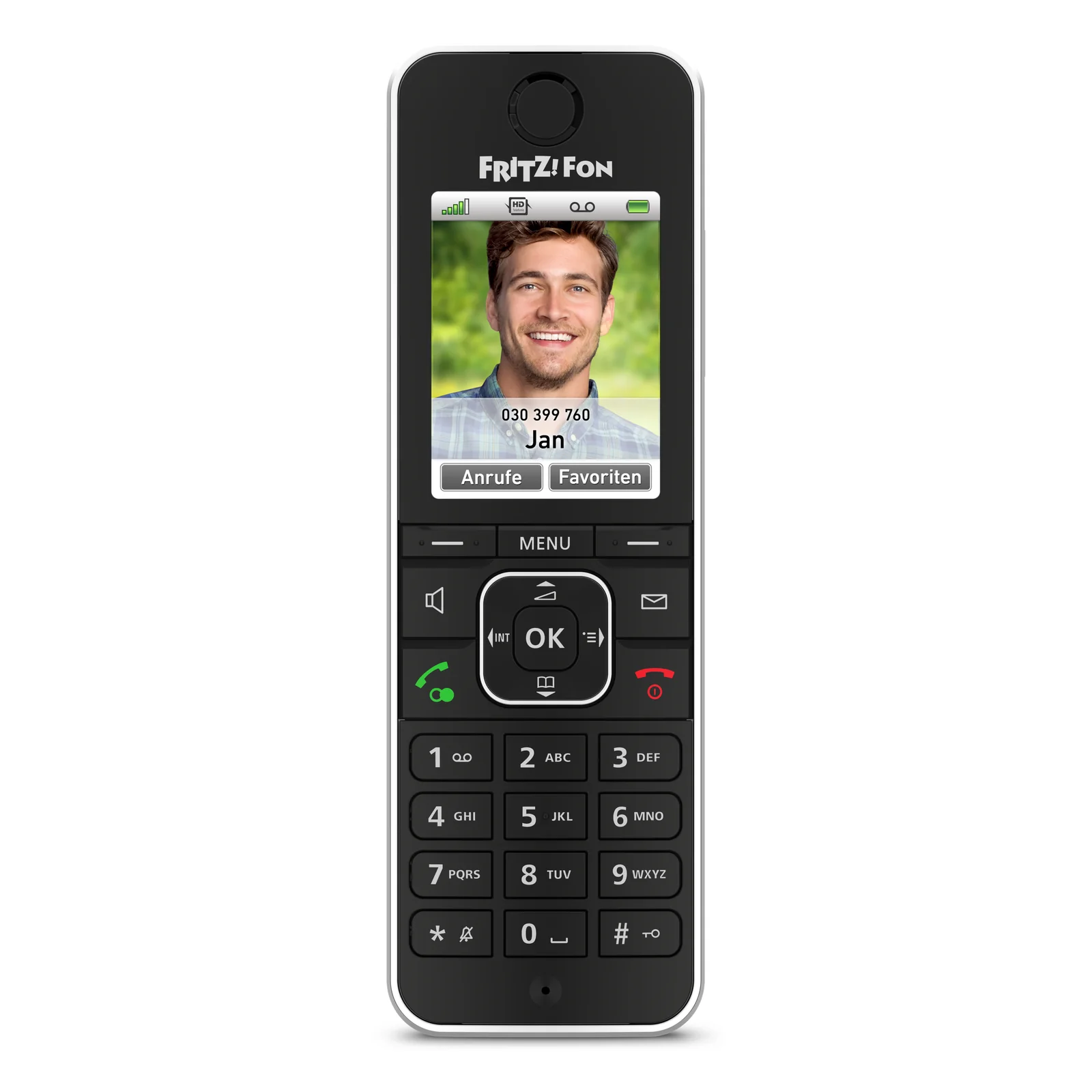 Fon FRITZ! C6 Téléphone DECT Identification de l'appelant Noir
