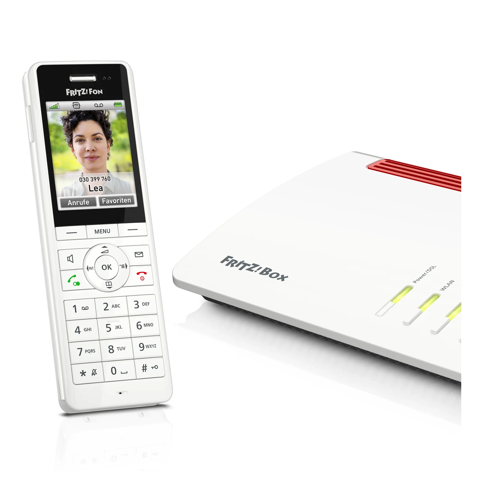Fon FRITZ! X6 Téléphone DECT Identification de l'appelant Blanc