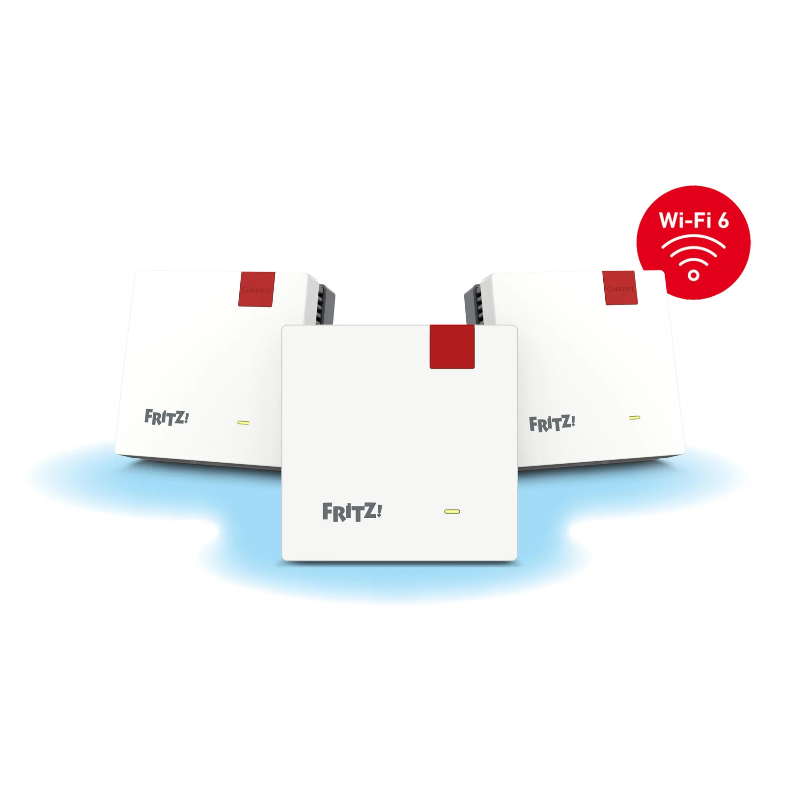 Mesh Set 1600 Bi-bande (2,4 GHz / 5 GHz) Wi-Fi 6 (802.11ax) Rouge, Blanc 1 Interne