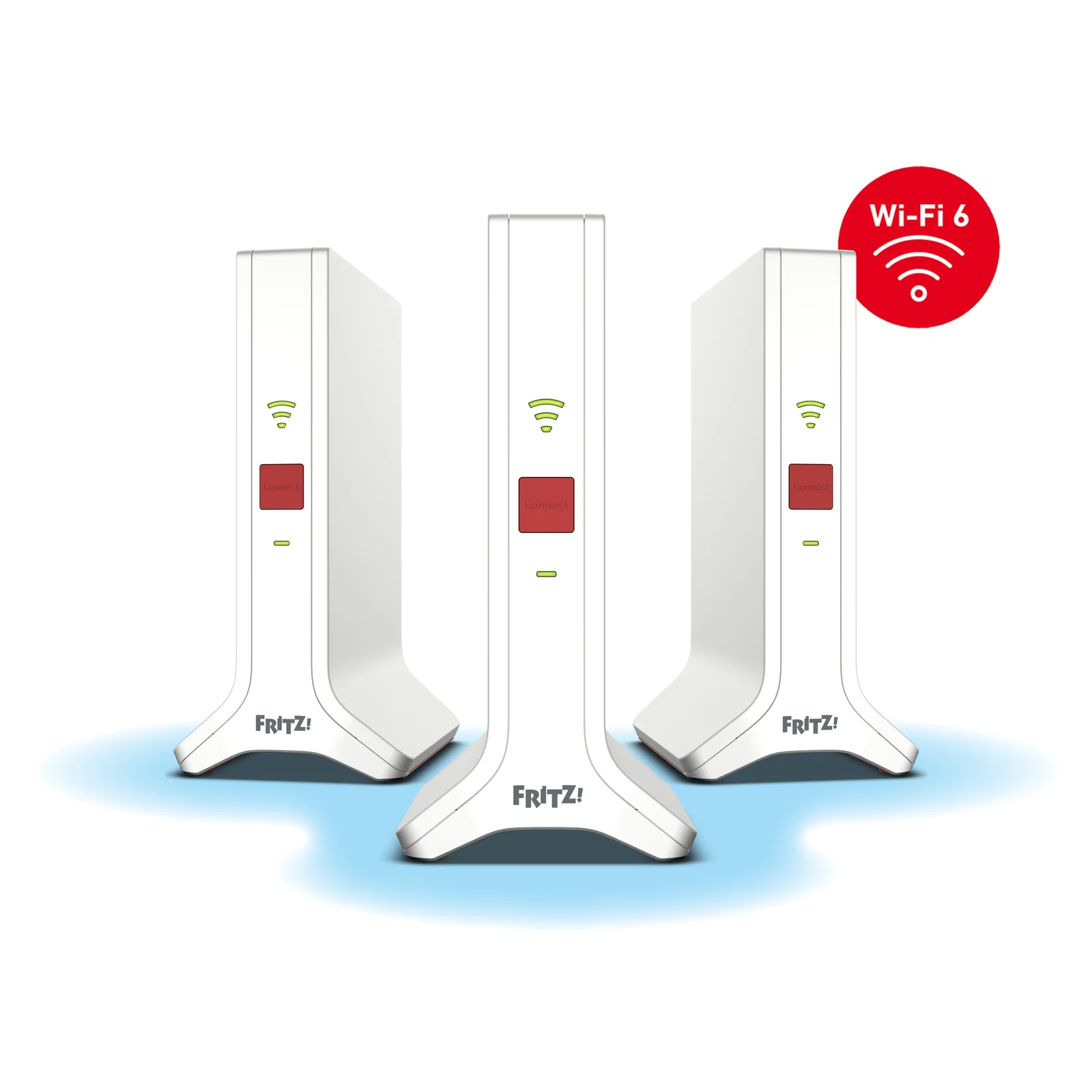 Mesh Set 4200 Bi-bande (2,4 GHz / 5 GHz) Wi-Fi 6E (802.11ax) Rouge, Blanc 2x2/4x4