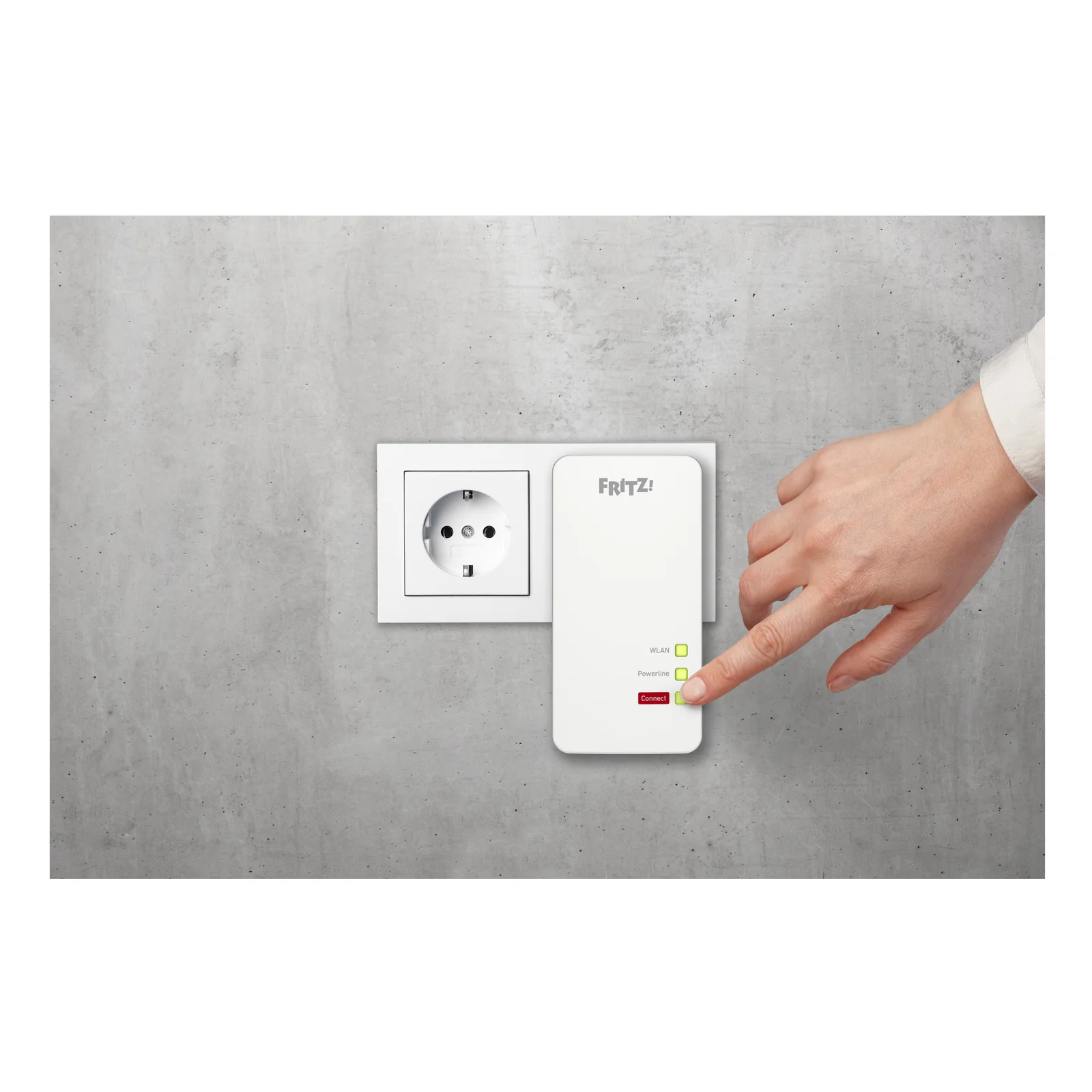 Powerline FRITZ! 1260 1200 Mbit/s Ethernet/LAN Wifi Blanc 1 pièce(s)