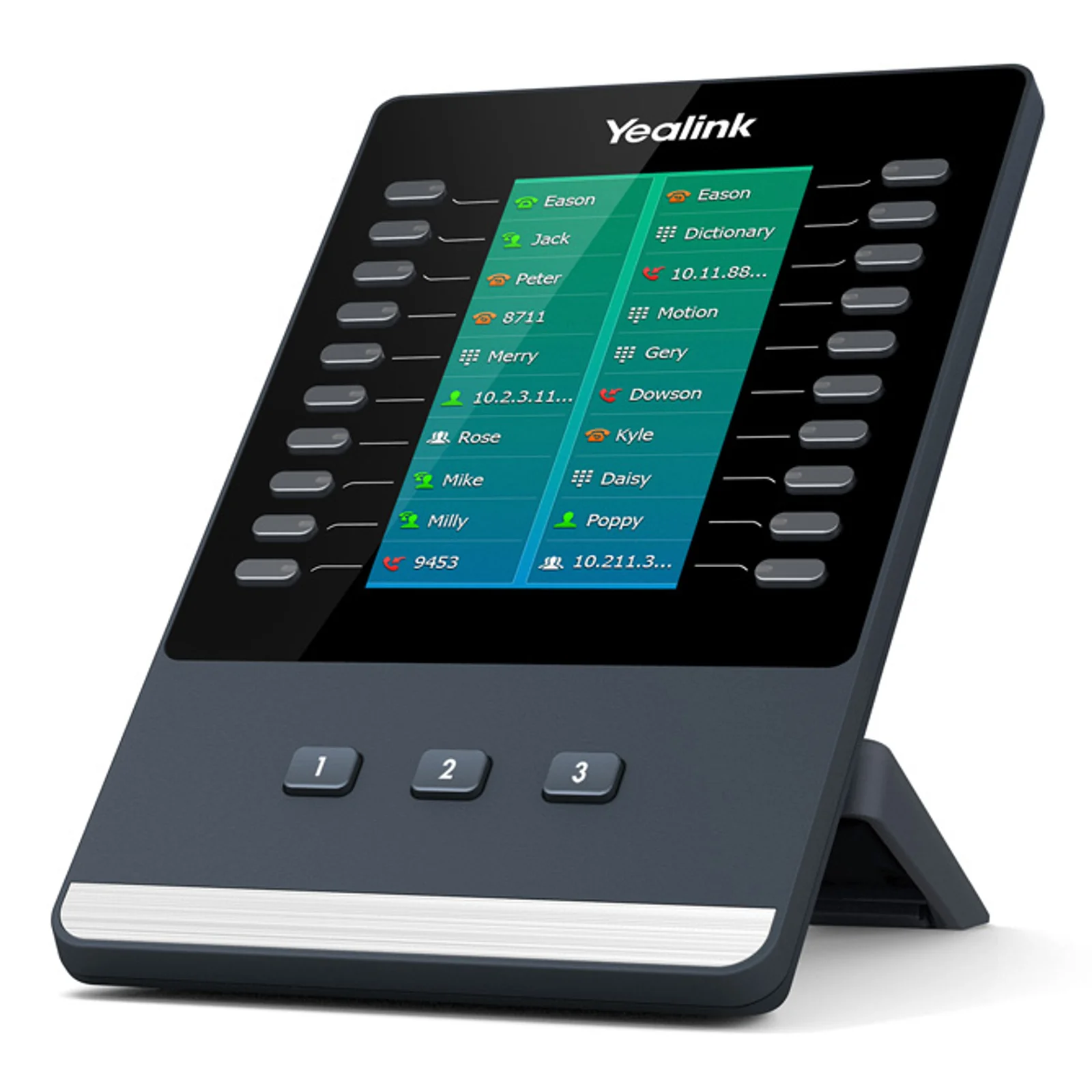 Yealink EXP50 module IP Noir, Gris 23 boutons