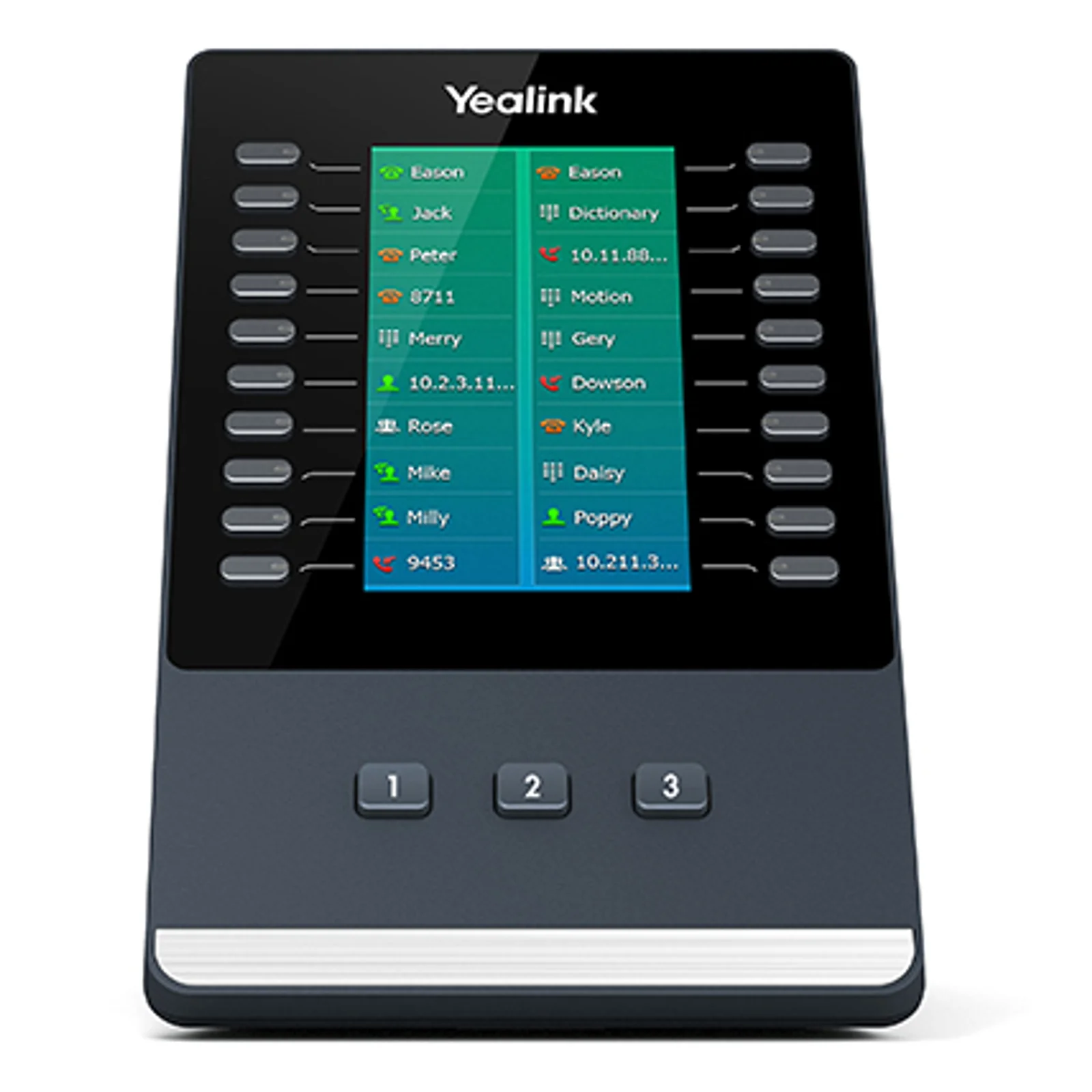 Yealink EXP50 module IP Noir, Gris 23 boutons