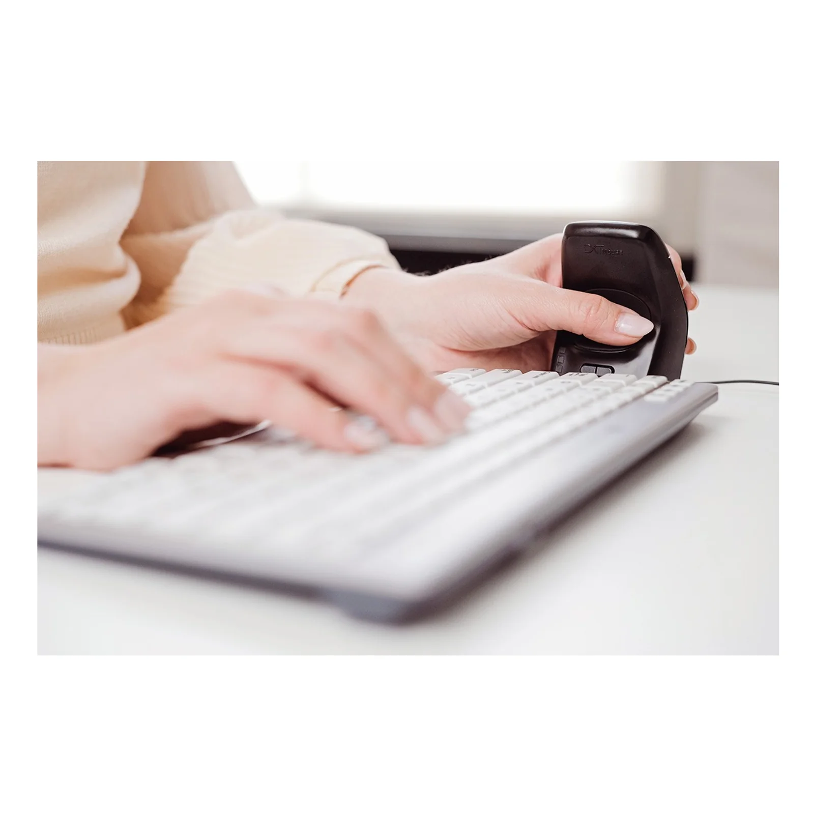 BakkerElkhuizen DXT 3 souris Bureau Ambidextre USB Type-C Optique 2400 DPI