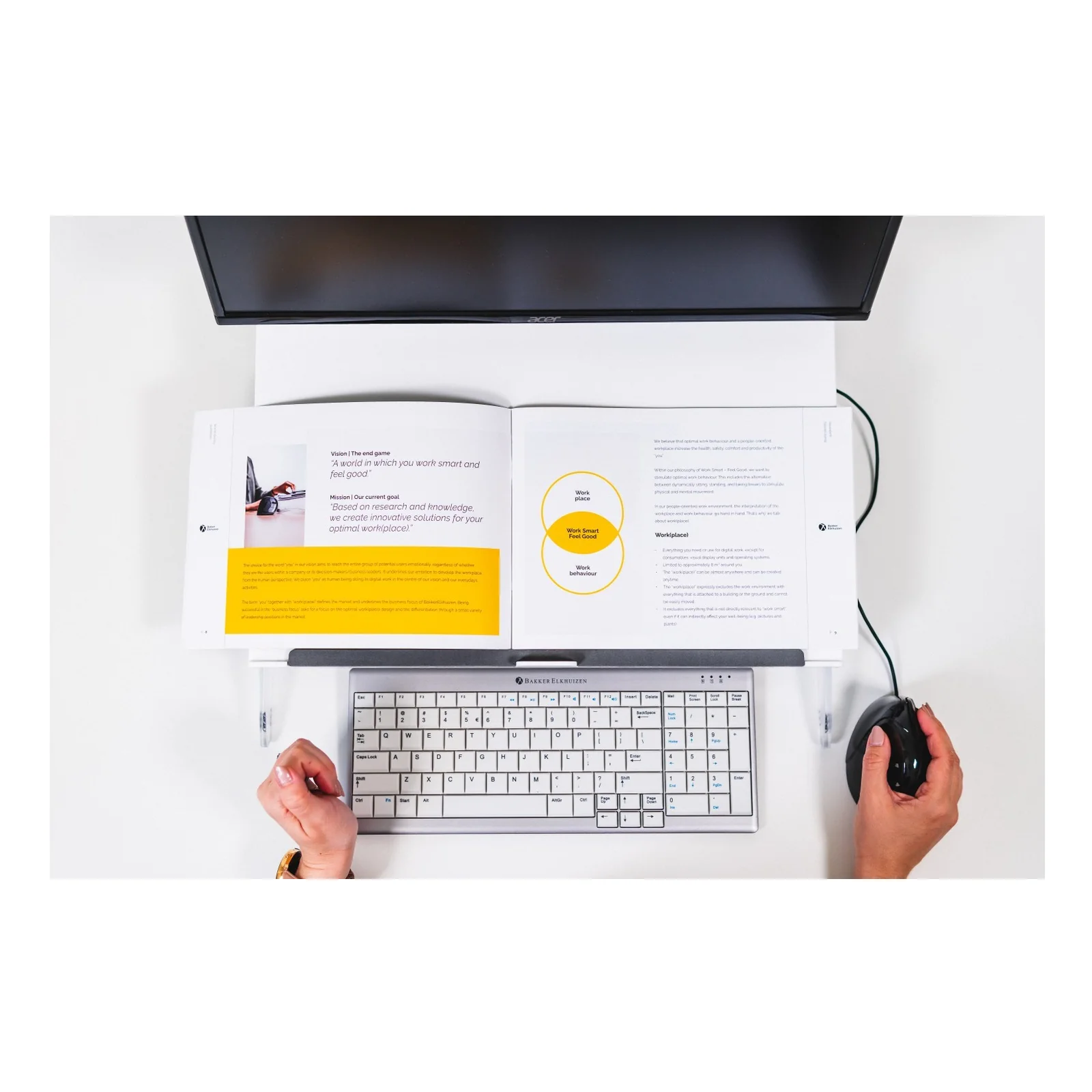 BakkerElkhuizen FlexDesk 630 Document Holder/Writing Slope