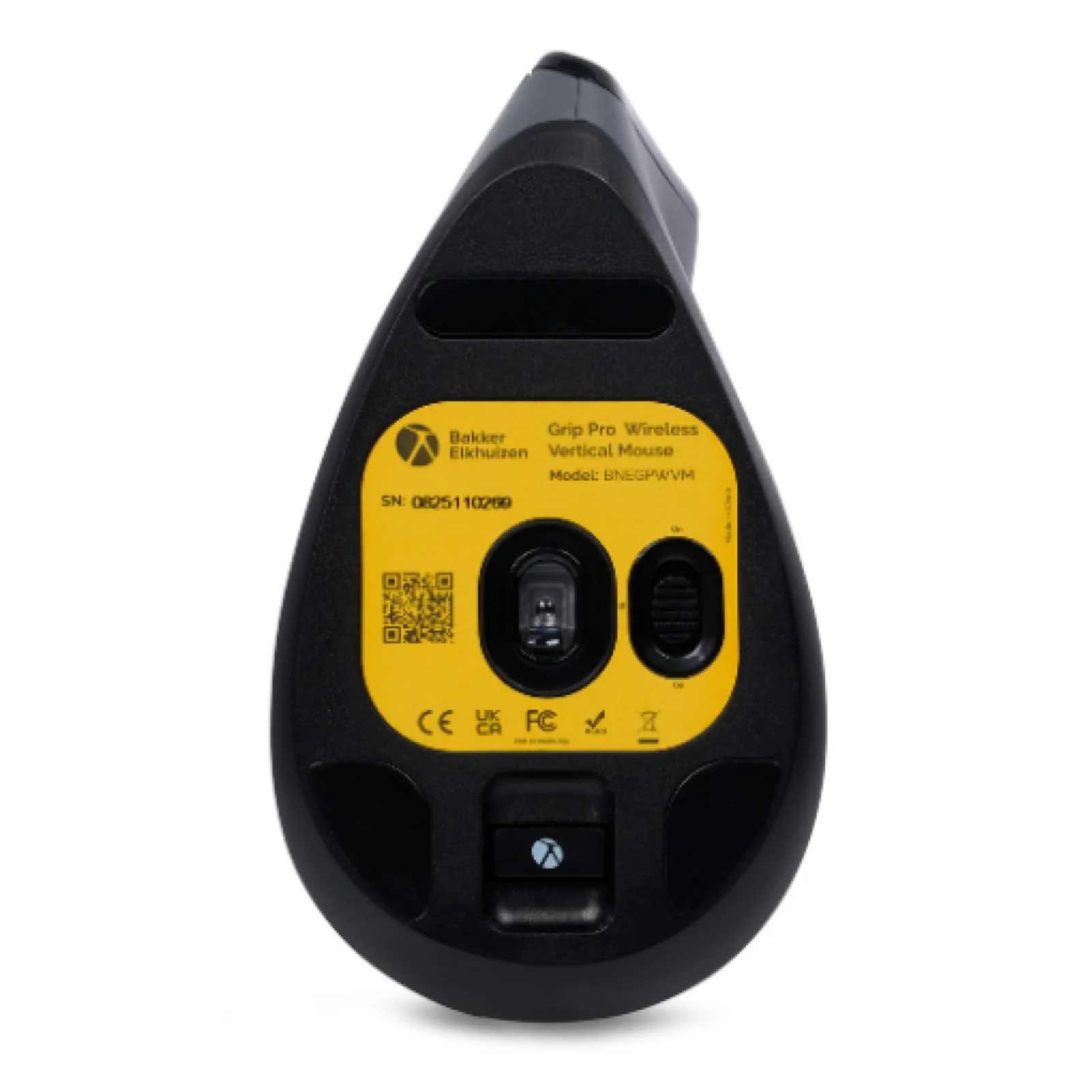 BakkerElkhuizen Grip Pro souris Bureau Droitier RF sans fil Optique 2400 DPI