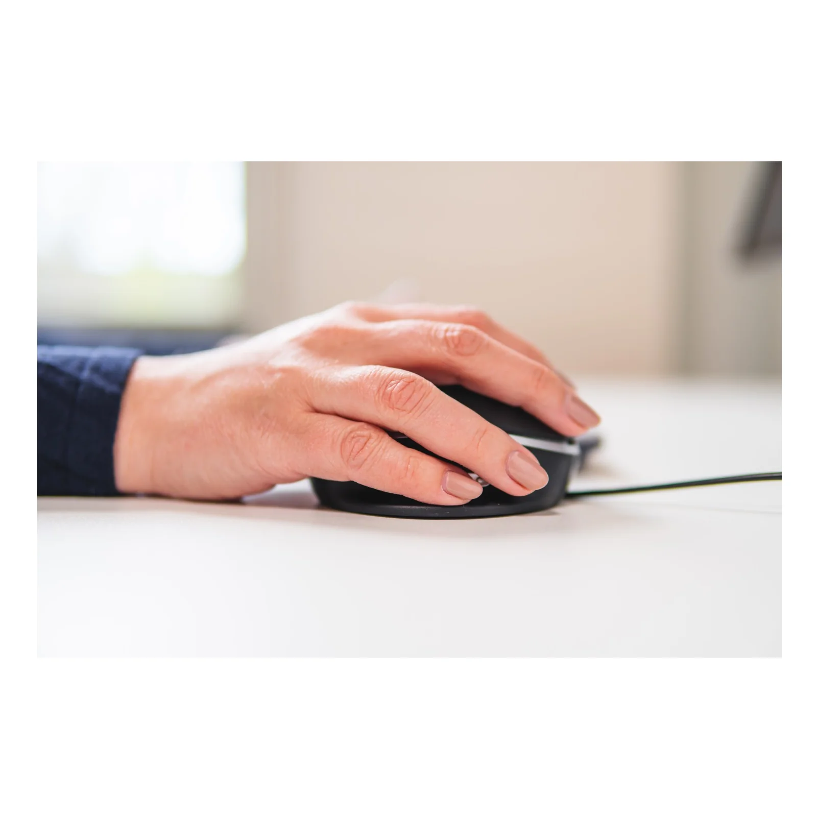 BakkerElkhuizen Oyster Mouse Wired souris Bureau Ambidextre USB Type-A Laser 1200 DPI