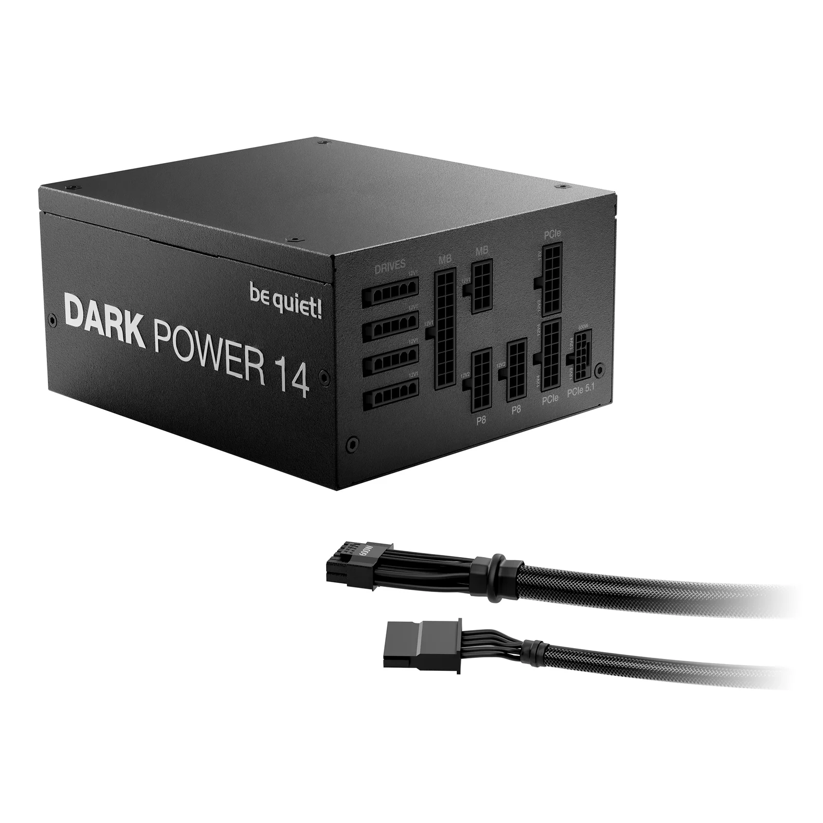 be quiet! Dark Power 14 1000 W | Alimentation ATX 3.1 | refroidissement actif ou mode semi-passif | 80 Plus Titanium