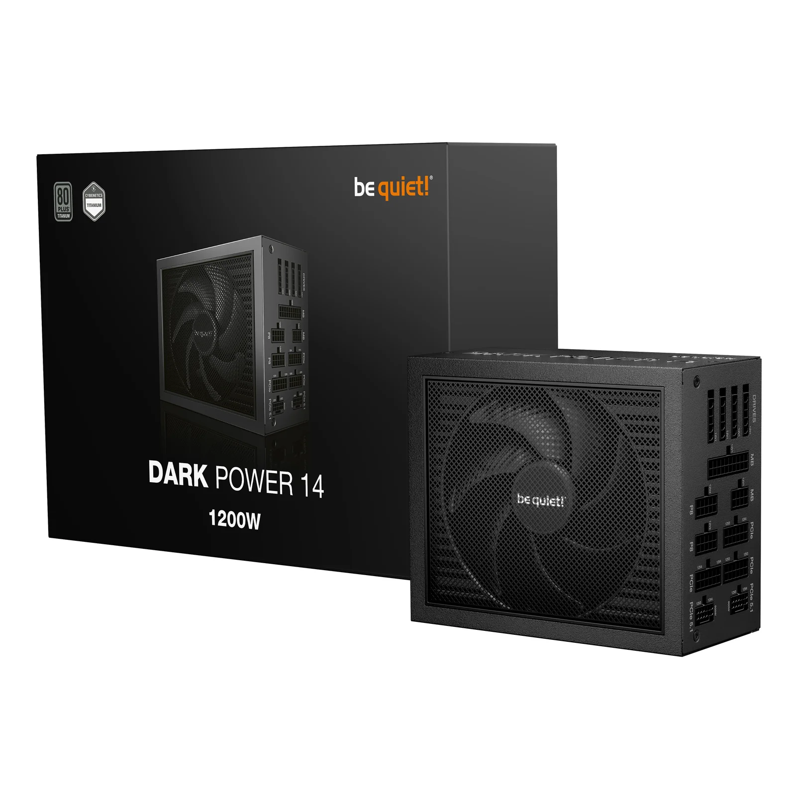 be quiet! Dark Power 14 1200 W | Alimentation ATX 3.1 | refroidissement actif ou mode semi-passif | 80 Plus Titanium