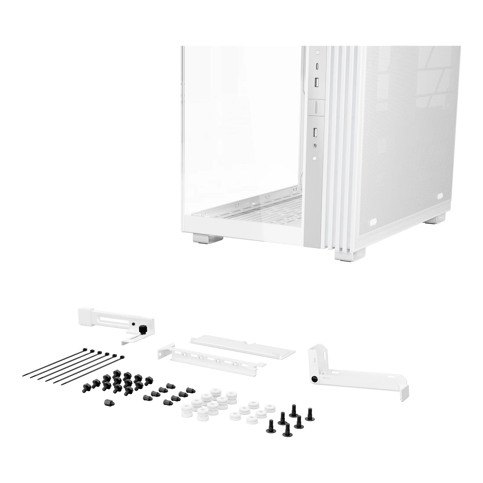 be quiet! Light Base 600 DX Blanc | Boîtier PC ARGB vitré, Mini ITX / Micro ATX / ATX