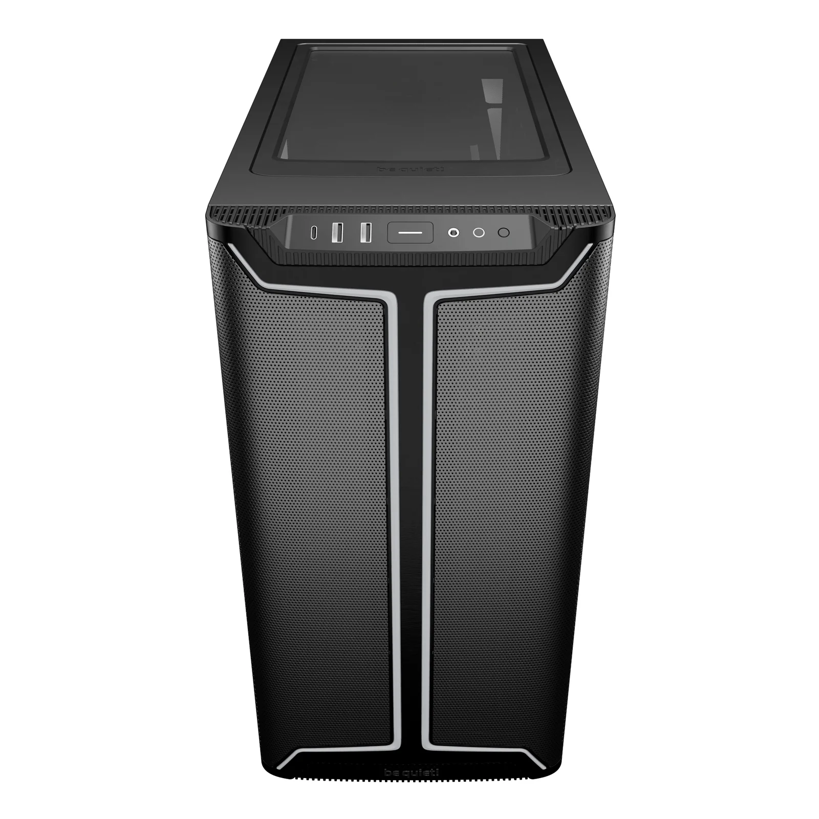 be quiet! Pure Base 501 Noir | Boîtier PC vitré, Mini ATX / Micro ATX / ATX, 3 ventilateurs Pure Wings 3 140 mm PWM, bande ARGB